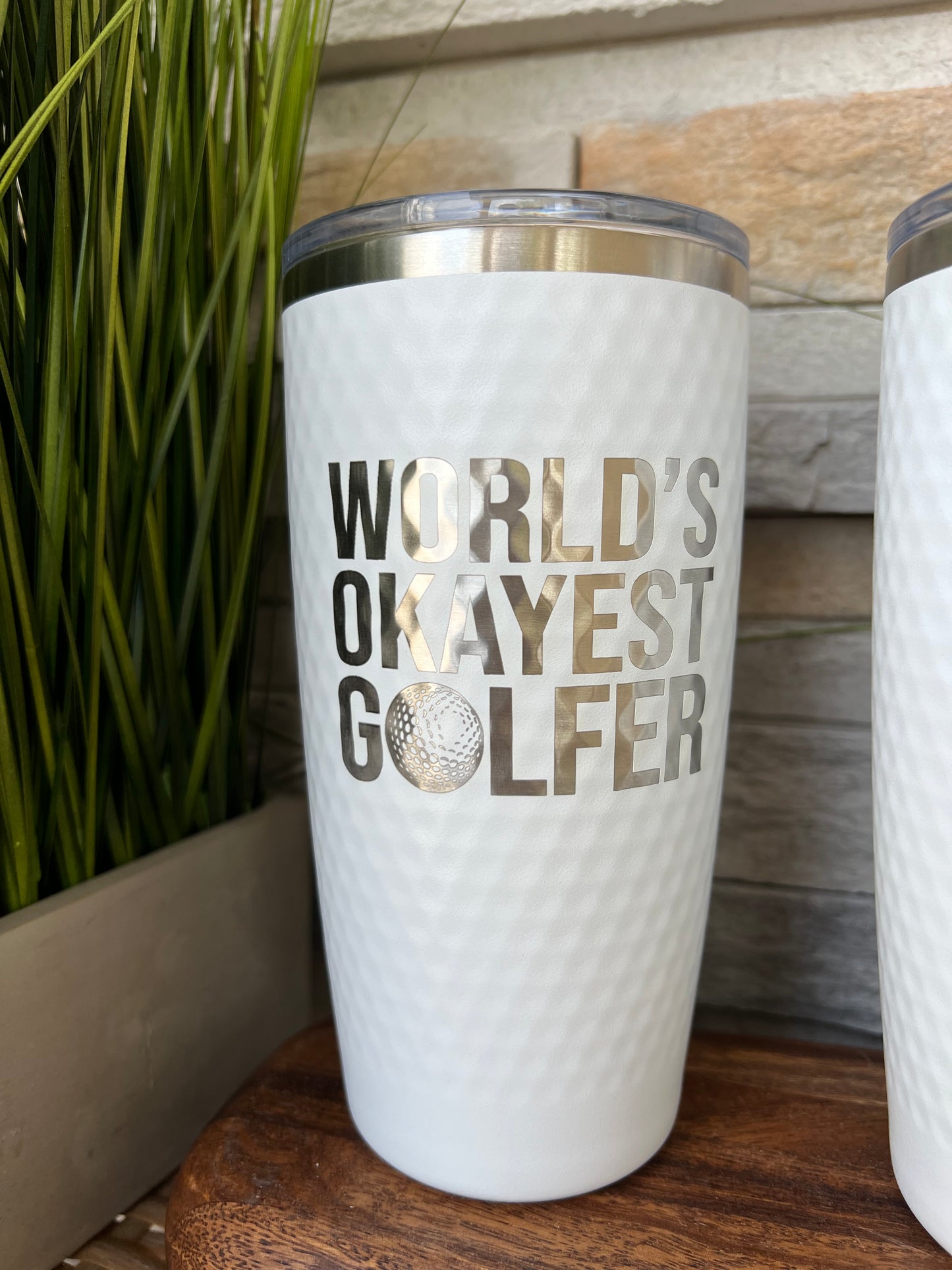 Dimpled, Golf 20oz Stainless Steel Tumbler