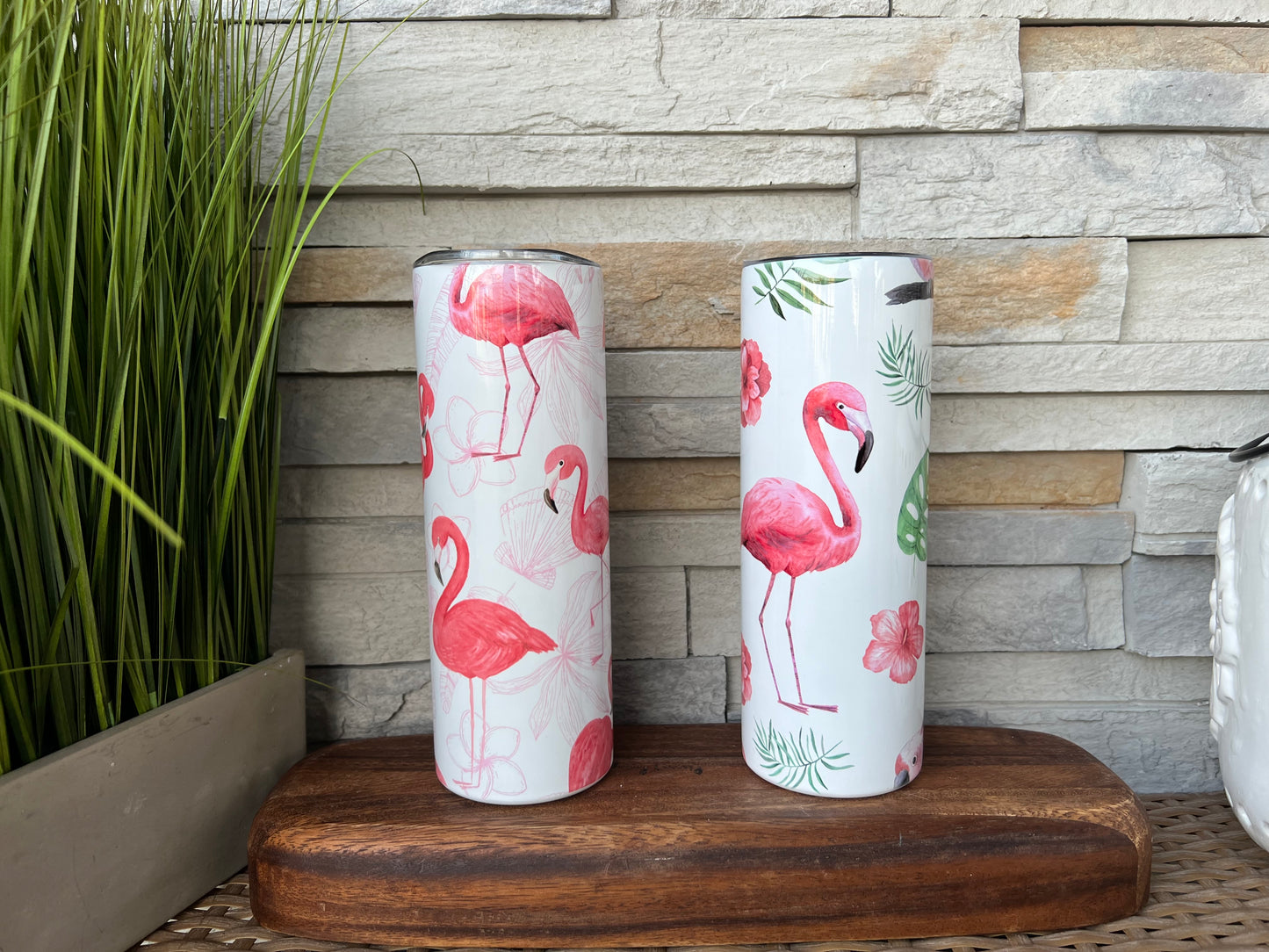 Flamingo 20oz Skinny Tumblers