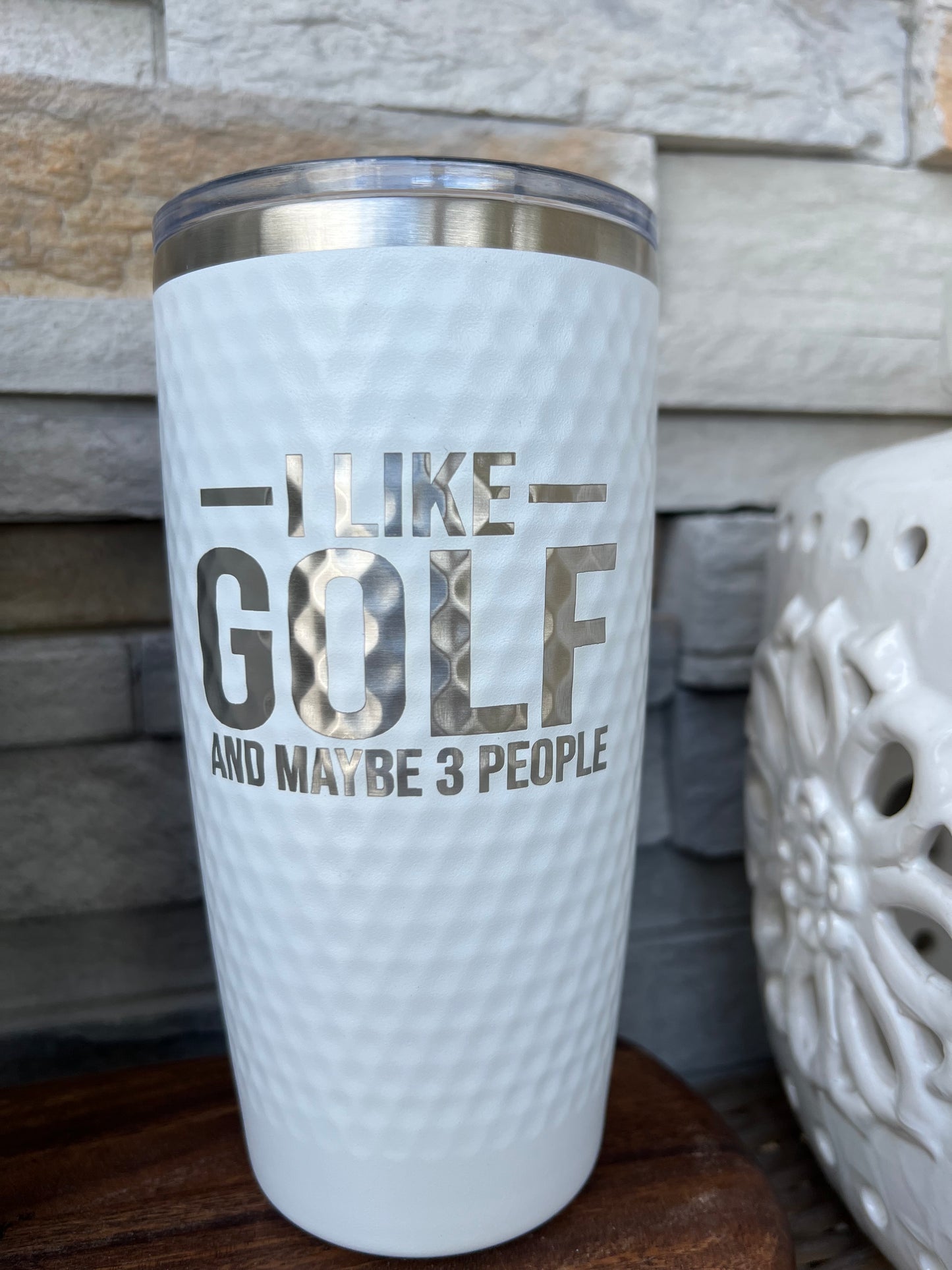 Dimpled, Golf 20oz Stainless Steel Tumbler