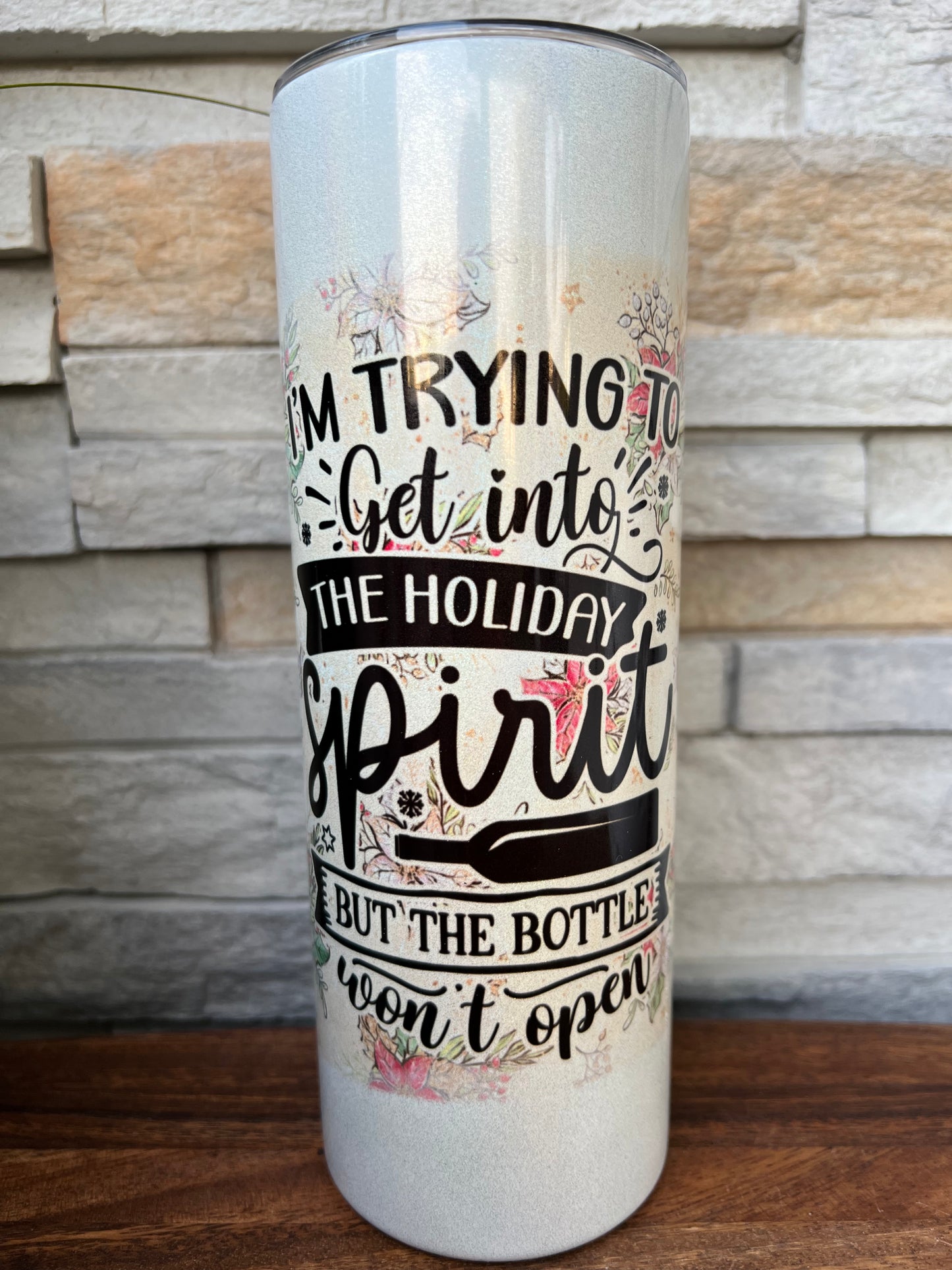 2023 Christmas Shimmer 20oz Skinny Tumbler