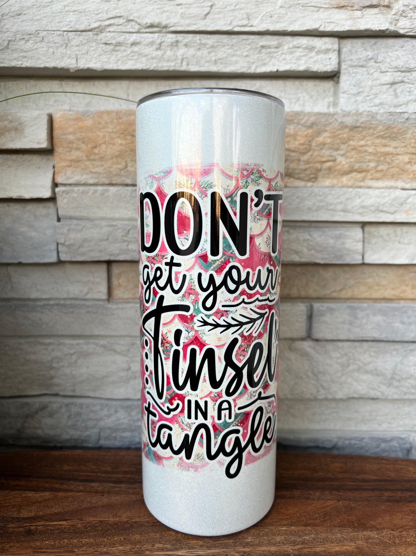 2023 Christmas Shimmer 20oz Skinny Tumbler