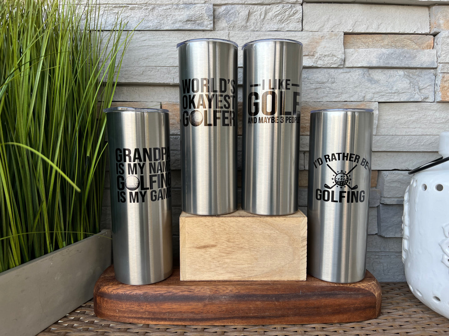 Stainless Golf 20oz Skinny Tumblers