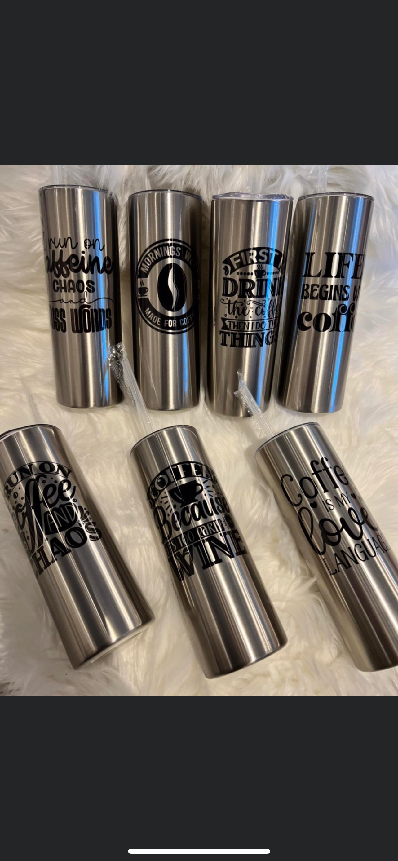 The Great Thing About Wine Is Everything 20oz Skinny Sublimation Tumbler