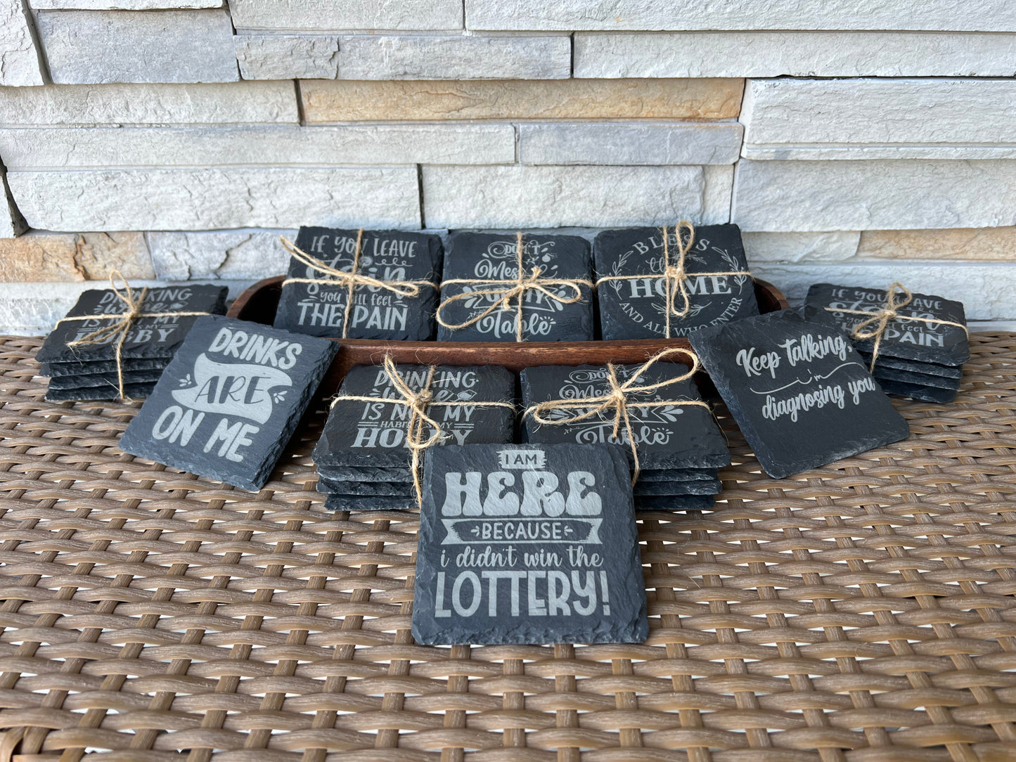 Keep Talking, I’m Diagnosing You Slate Coasters 4 Pack
