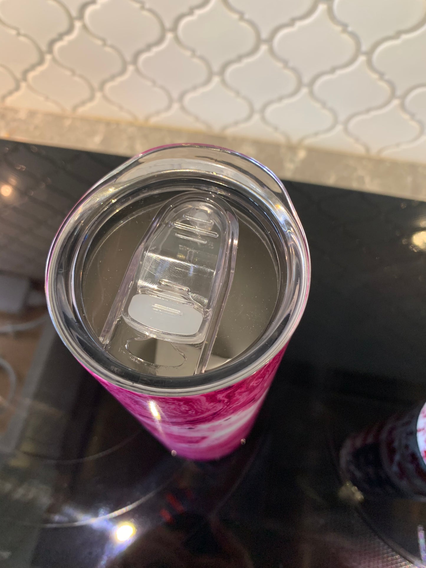 Pink Marble 20oz Skinny Sublimation Tumbler