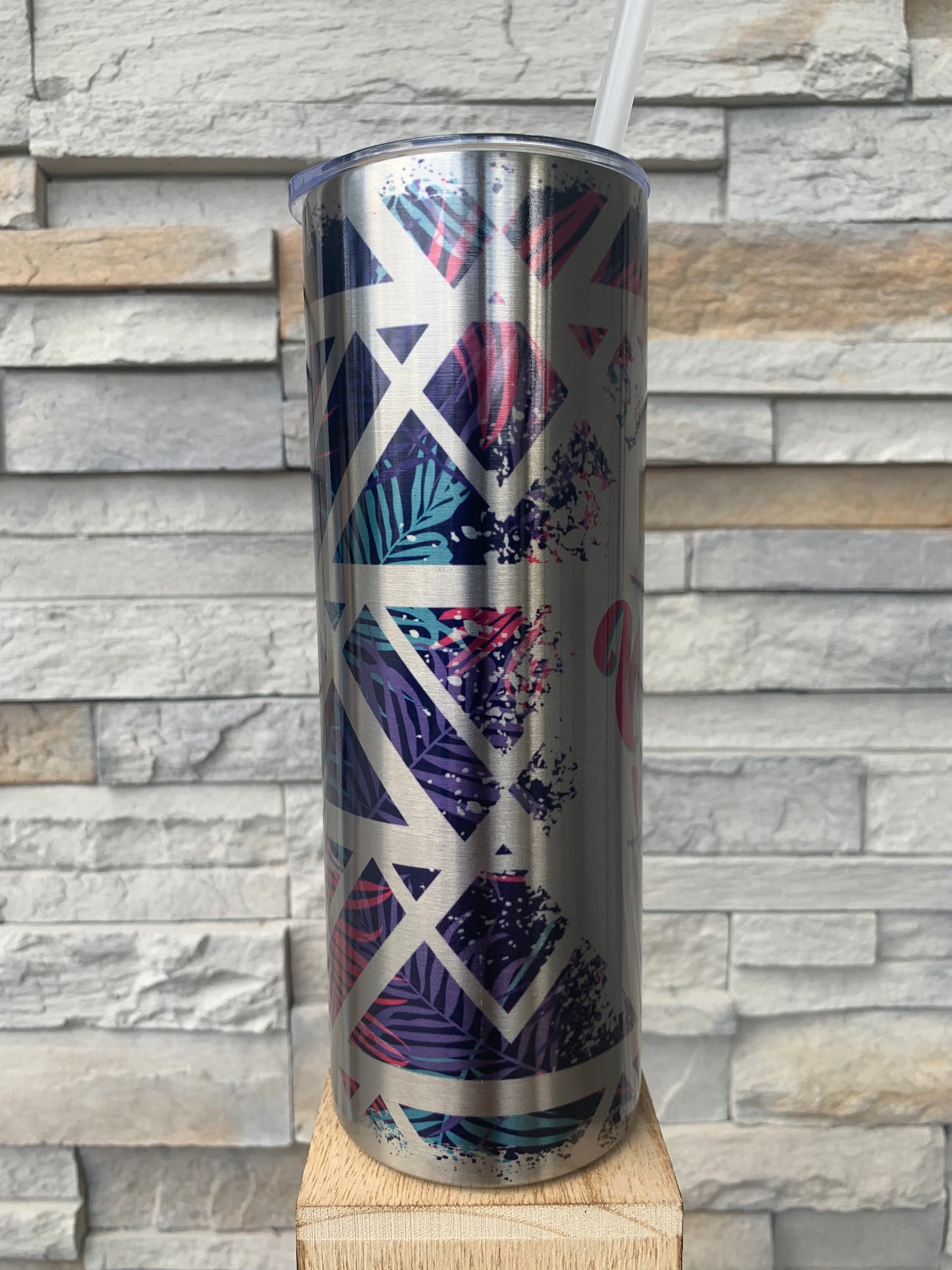 Silver Vacay Mode 20oz Skinny Tumbler