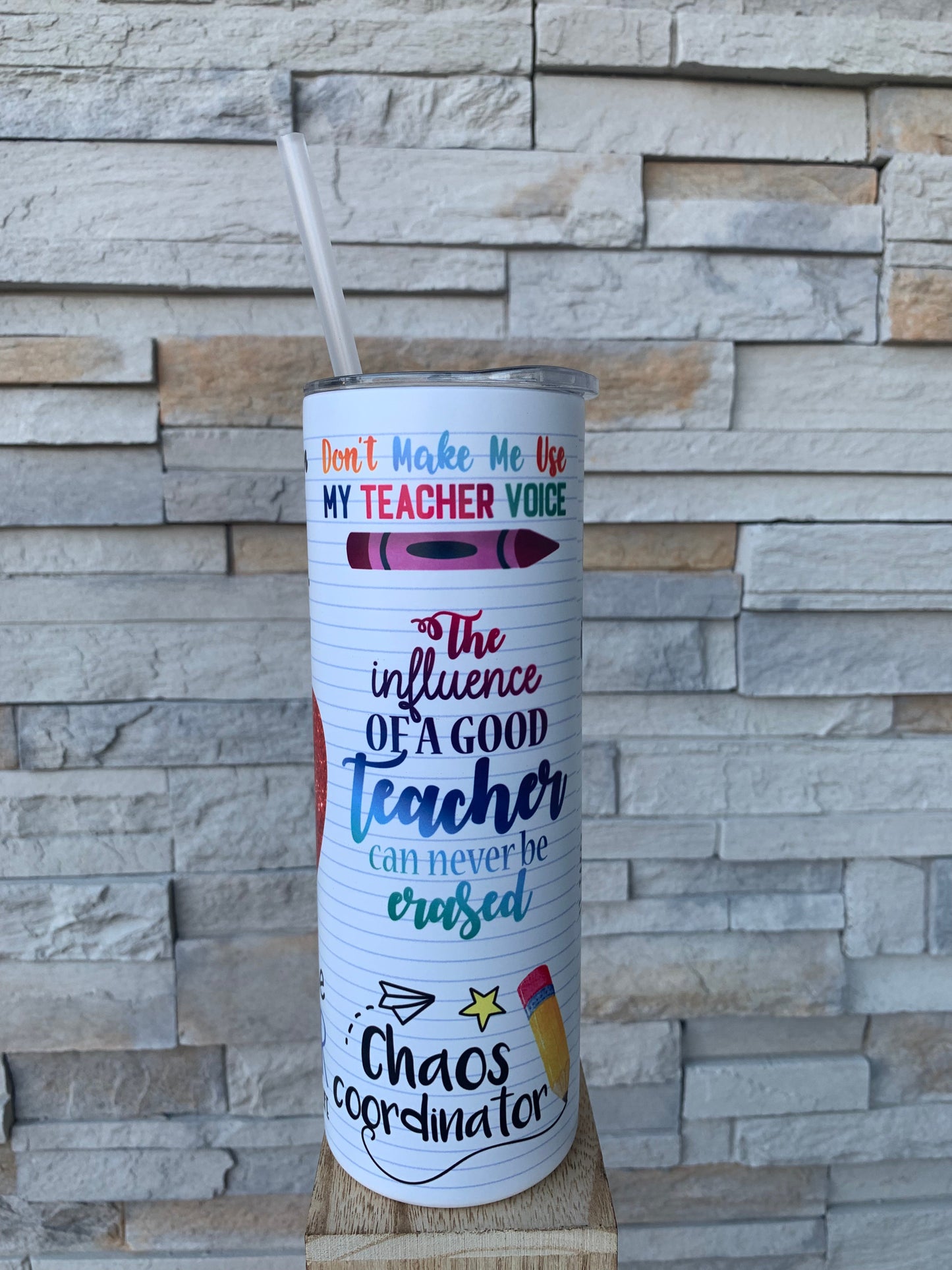 Teacher Appreciation 20oz Skinny Tumbler