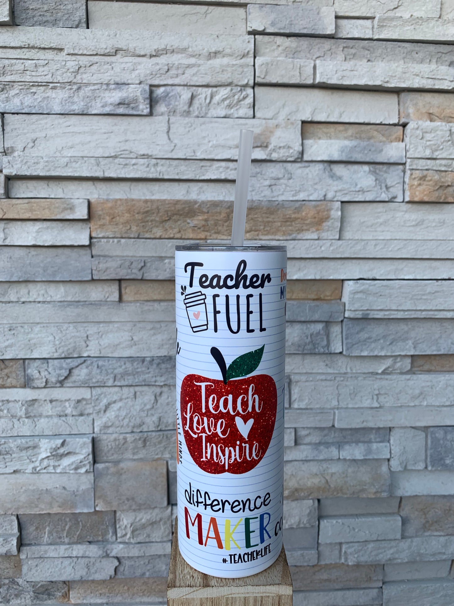 Teacher Appreciation 20oz Skinny Tumbler