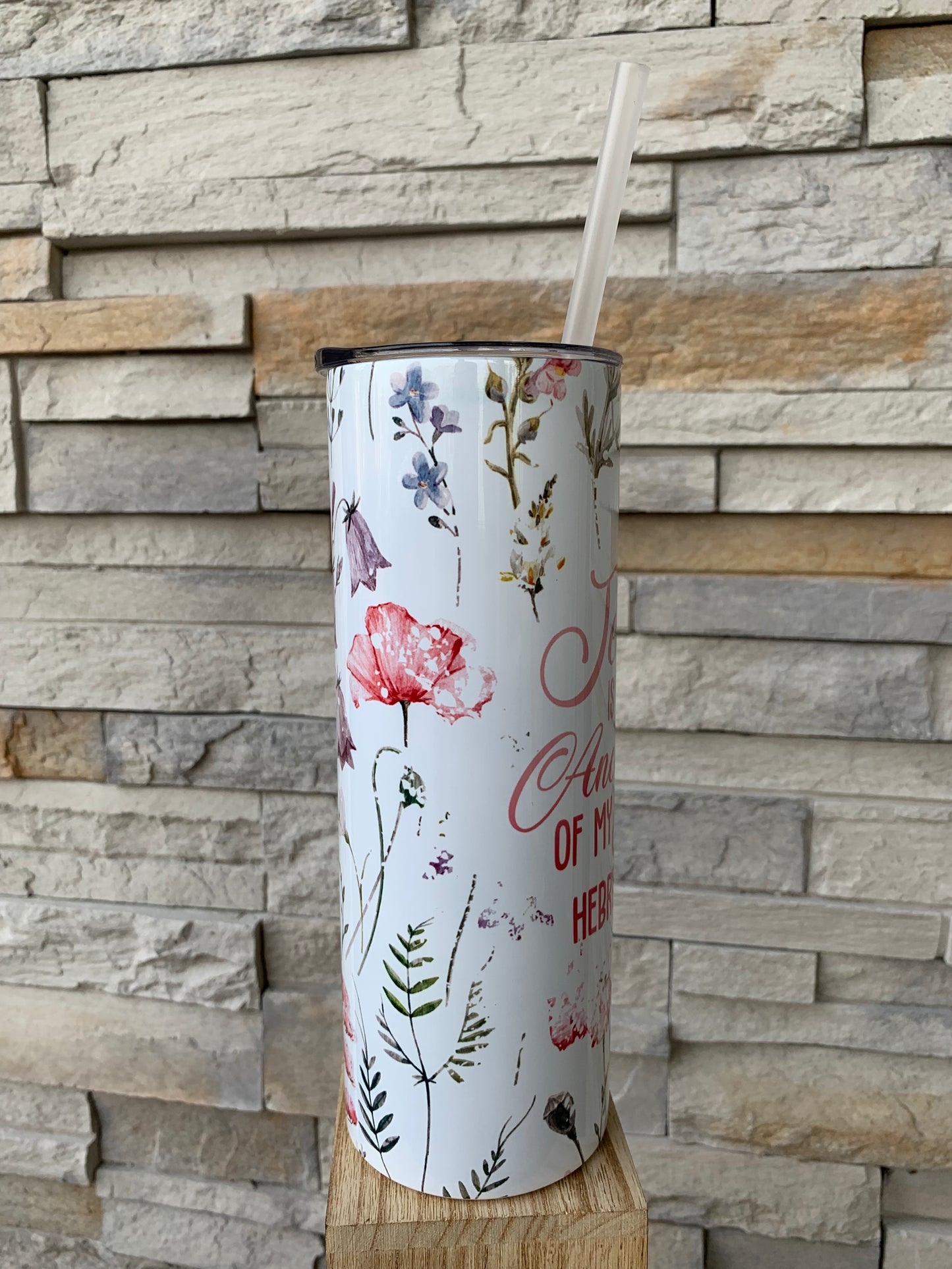 Jesus Is The Anchor of My Soul Faith 20oz Skinny Tumbler