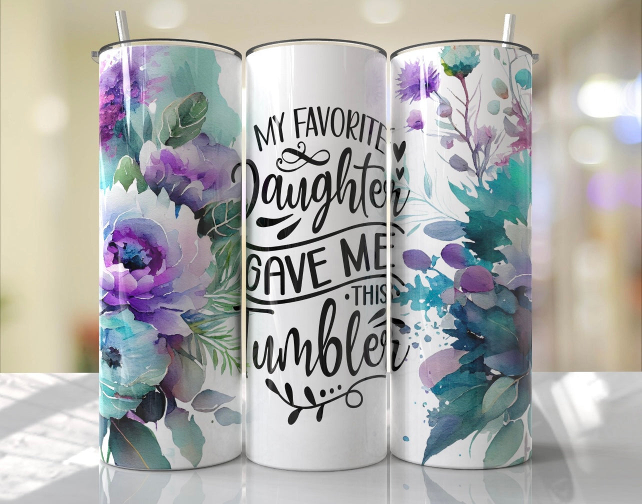 My Favorite Daughter 20oz Shimmer Tumbler