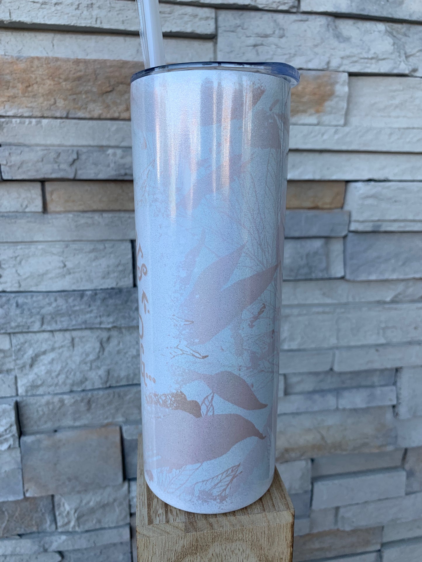 Sloth Vibes Loading Shimmer 20oz Skinny Sublimation Tumbler