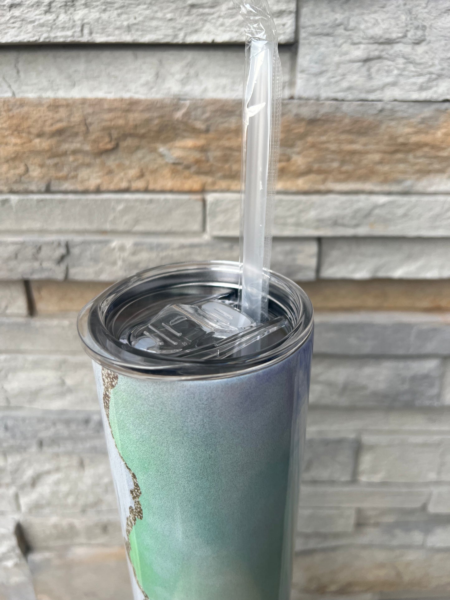 Be Kind Shimmer 20oz Skinny Sublimation Tumbler