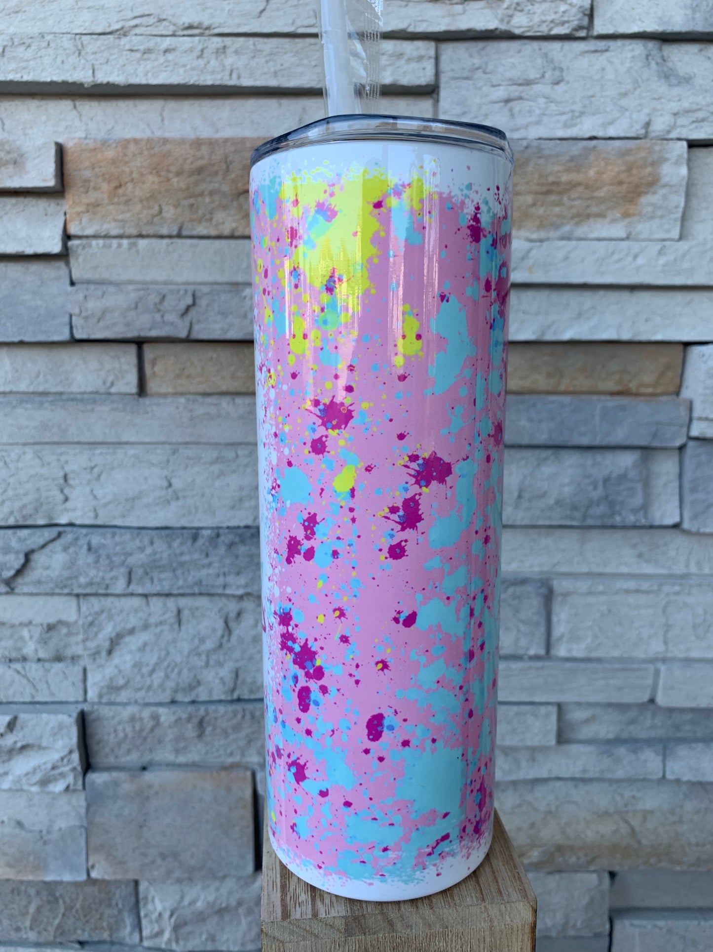 It’s a Beautiful Day To Leave Me Alone 20oz Skinny Sublimation Tumbler