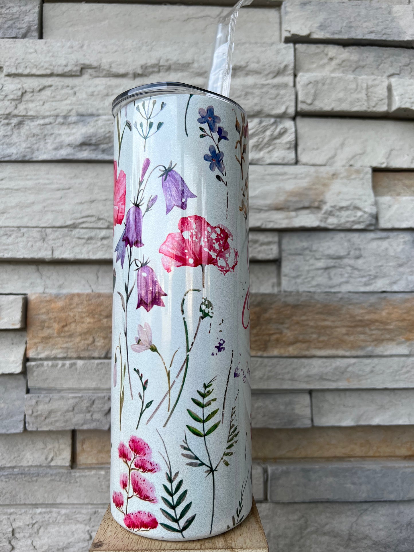 Jesus Is The Anchor Faith Shimmer 20oz Skinny Sublimation Tumbler