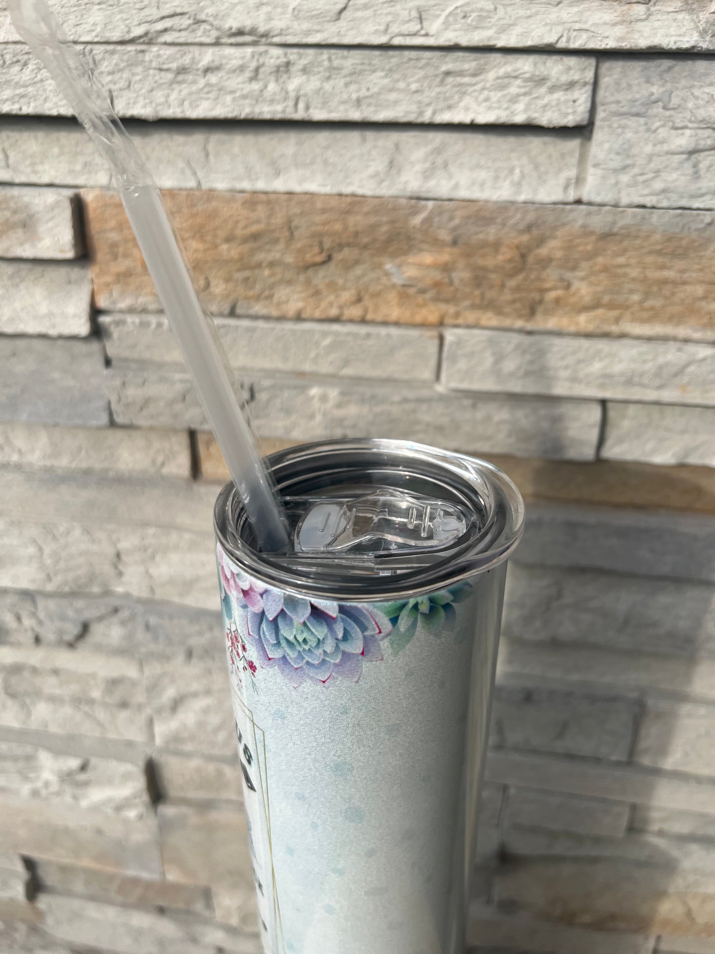 I’m No Cactus Expert Shimmer 20oz Skinny Sublimation Tumbler