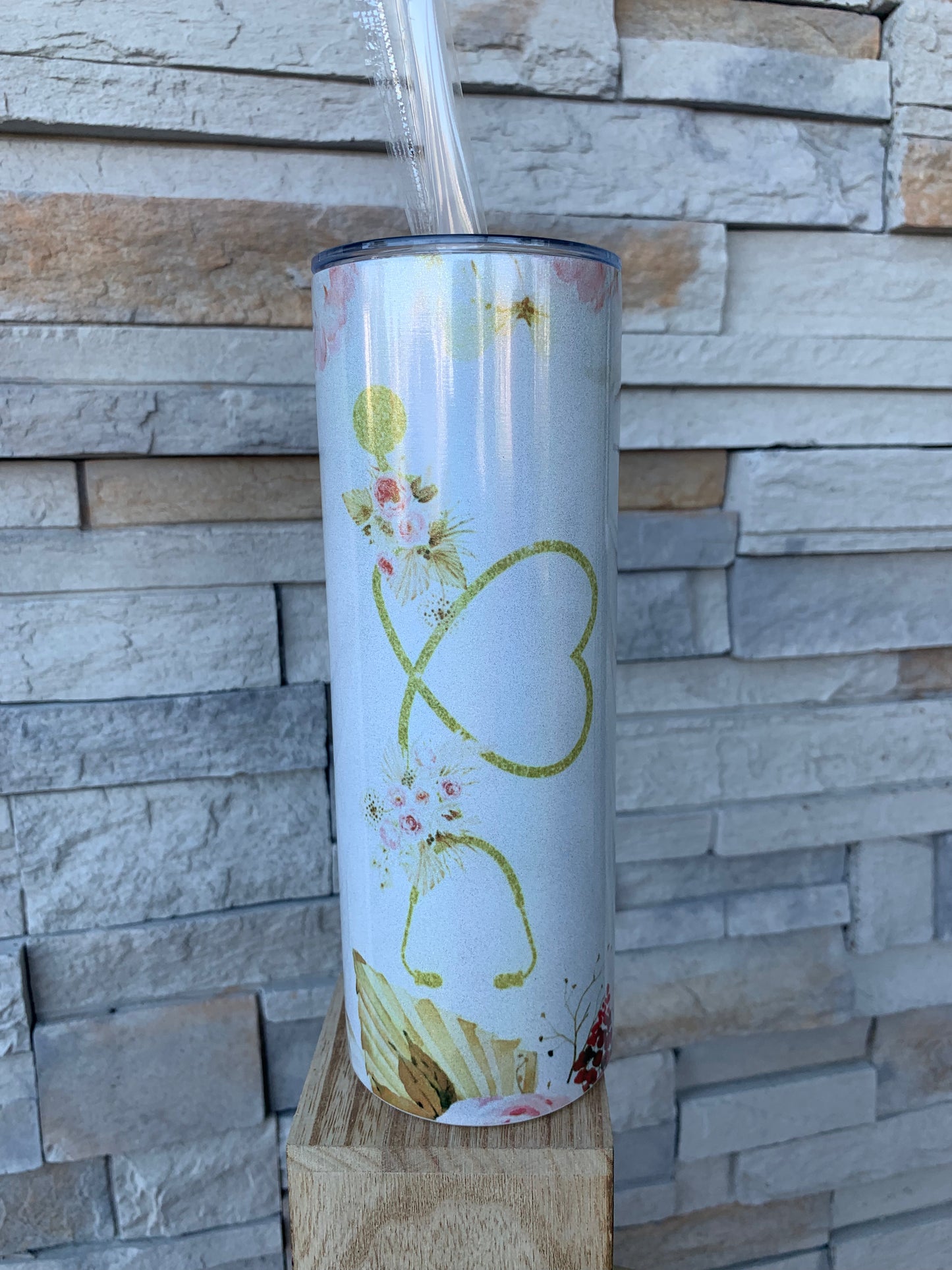 Nurse Life Shimmer 20oz Skinny Sublimation Tumbler