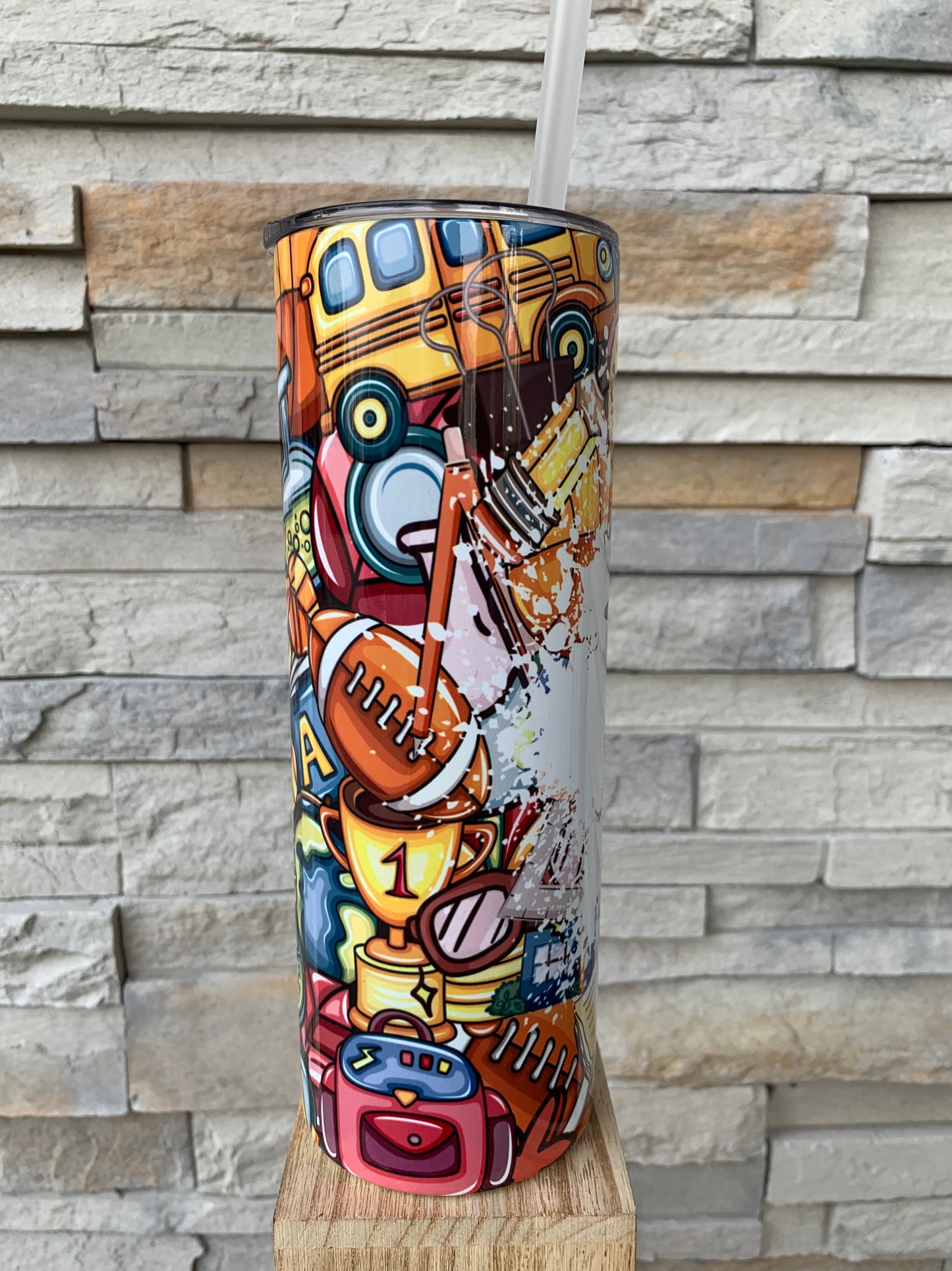 Teacher Life 20oz Skinny Tumbler