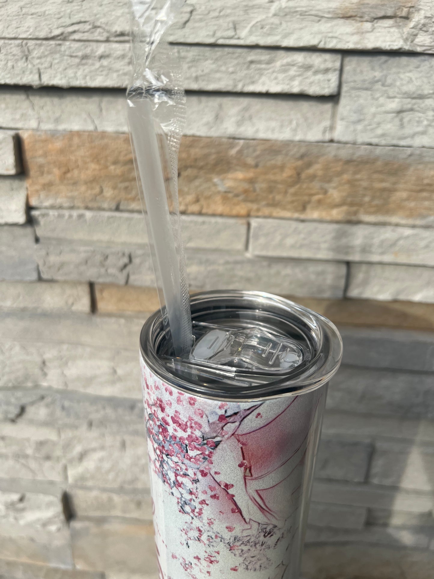 Wine a Bit, You’ll Feel Better Shimmer 20oz Skinny Sublimation Tumbler