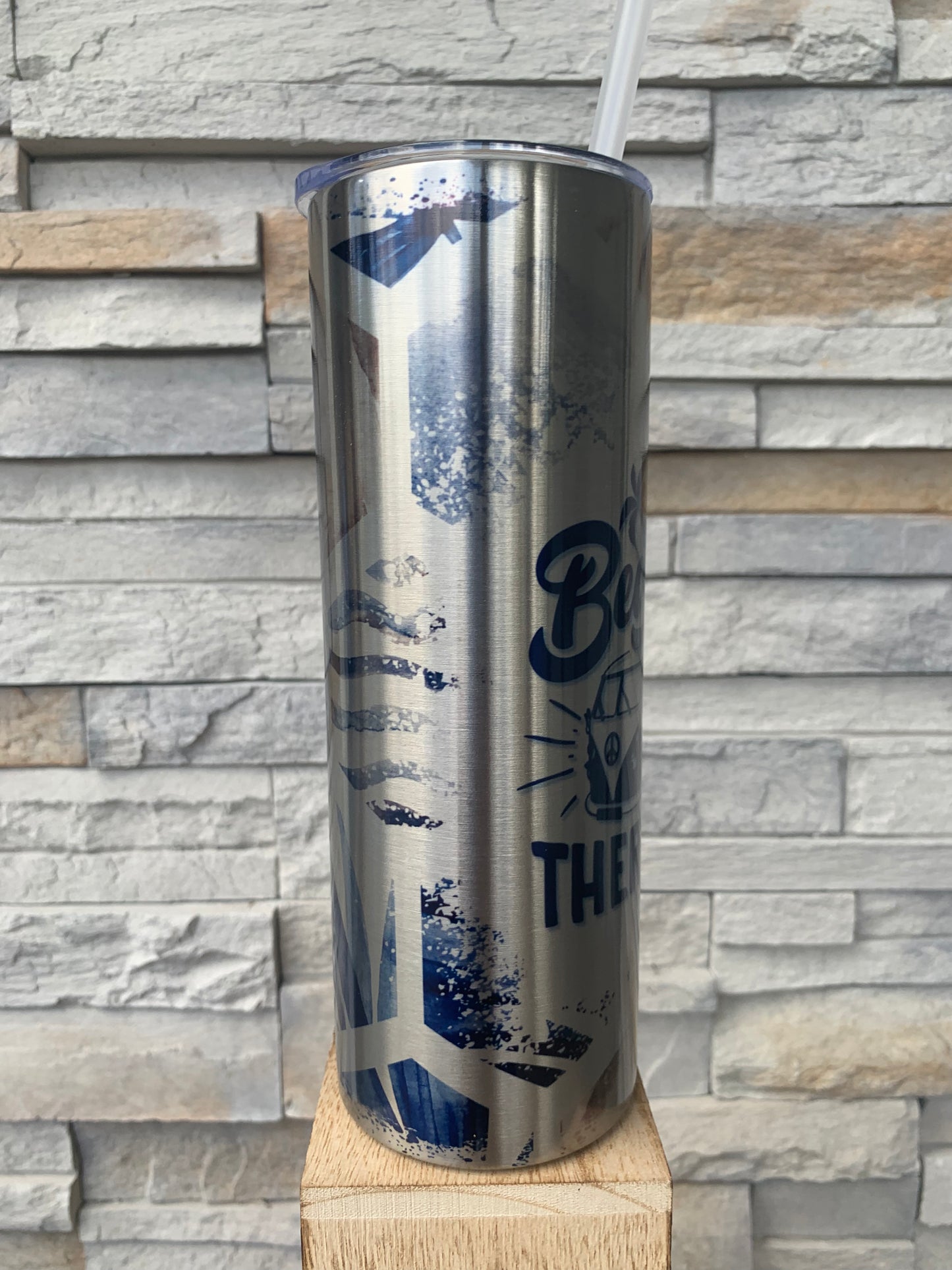 Silver Beach Therapy 20oz Skinny Tumbler