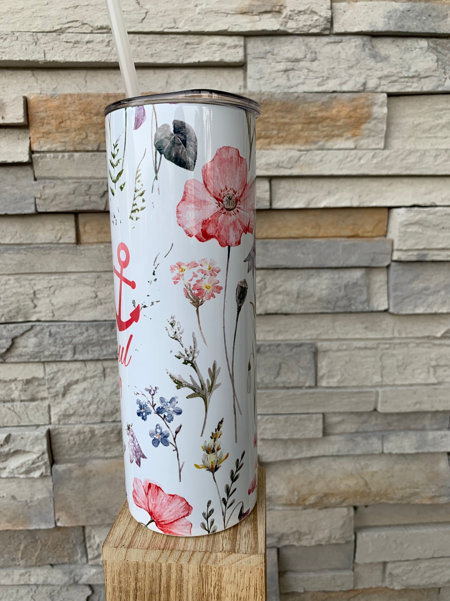Jesus Is The Anchor of My Soul Faith 20oz Skinny Tumbler