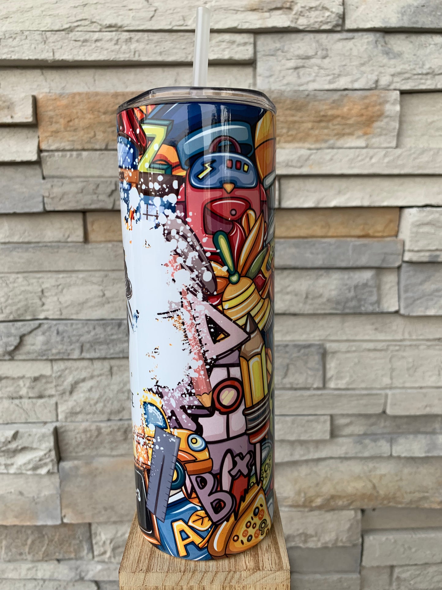 Teacher Life 20oz Skinny Tumbler