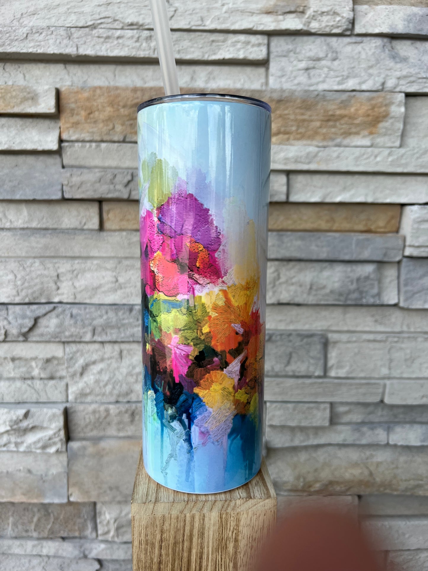 Lovely Painting 20oz Skinny Sublimation Tumbler