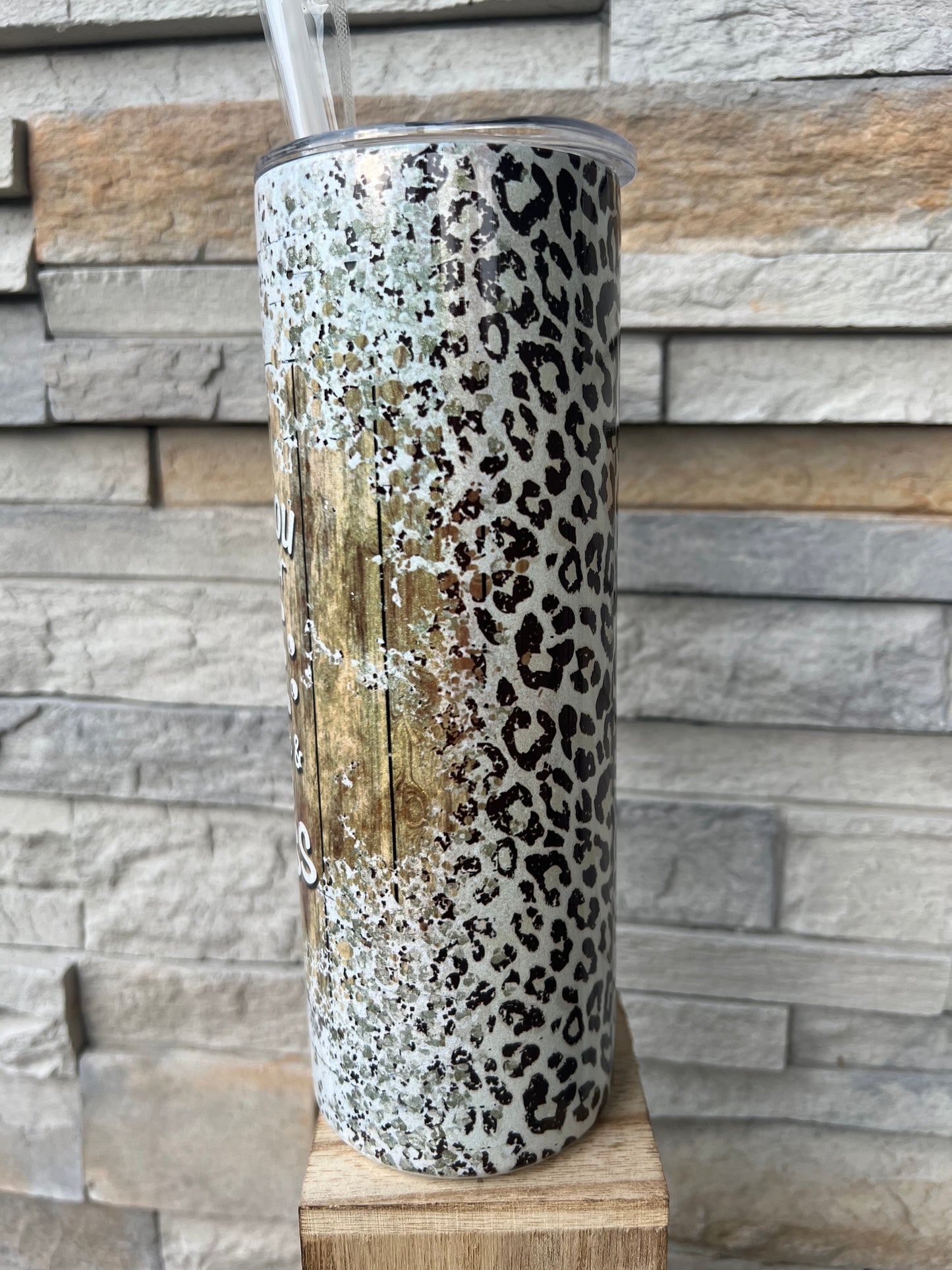 In Your Lane Shimmer 20oz Skinny Sublimation Tumbler