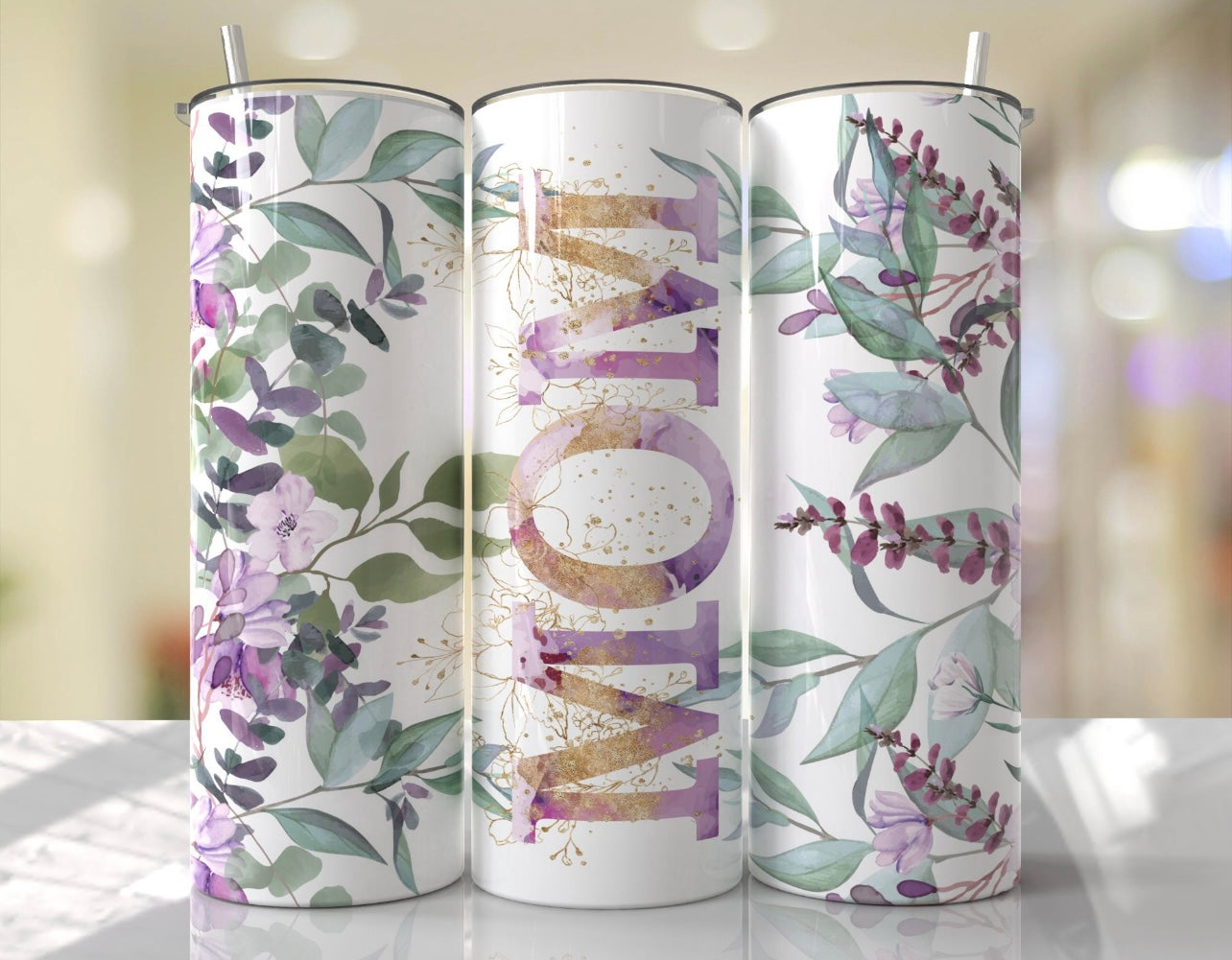 Purple Mom 20oz Shimmer Tumbler
