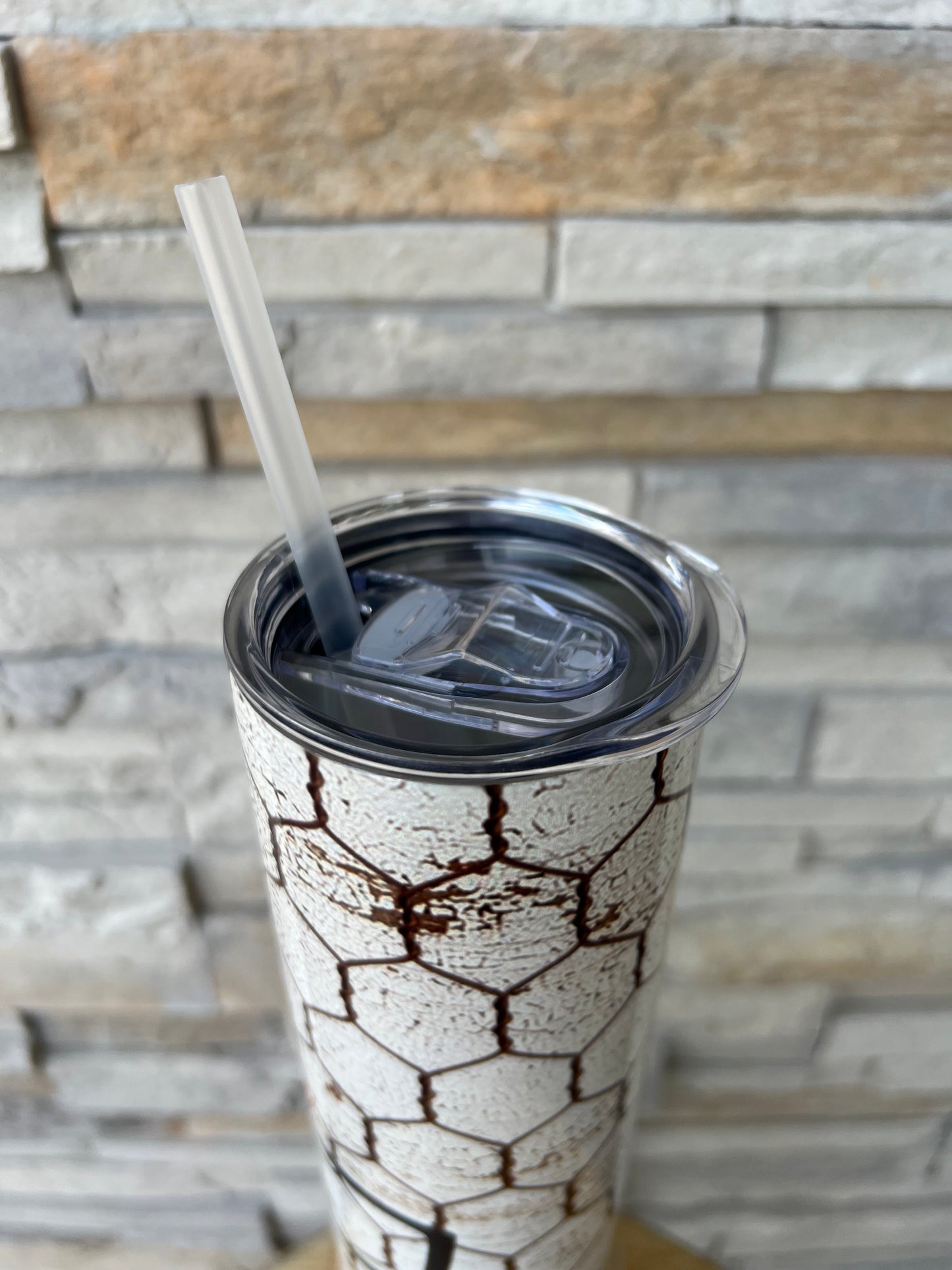 Crazy Chicken Lady 20oz Skinny Sublimation Tumbler