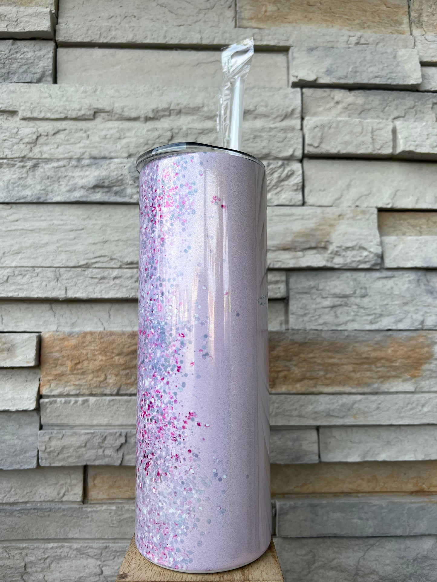 Faith Shimmer 20oz Skinny Sublimation Tumbler