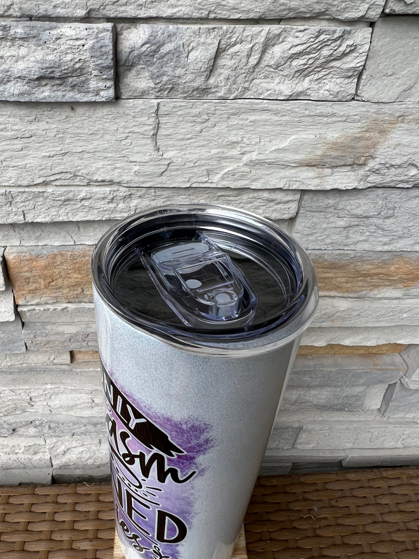 If Only Sarcasm Burned Calories Shimmer 20oz Skinny Sublimation Tumbler