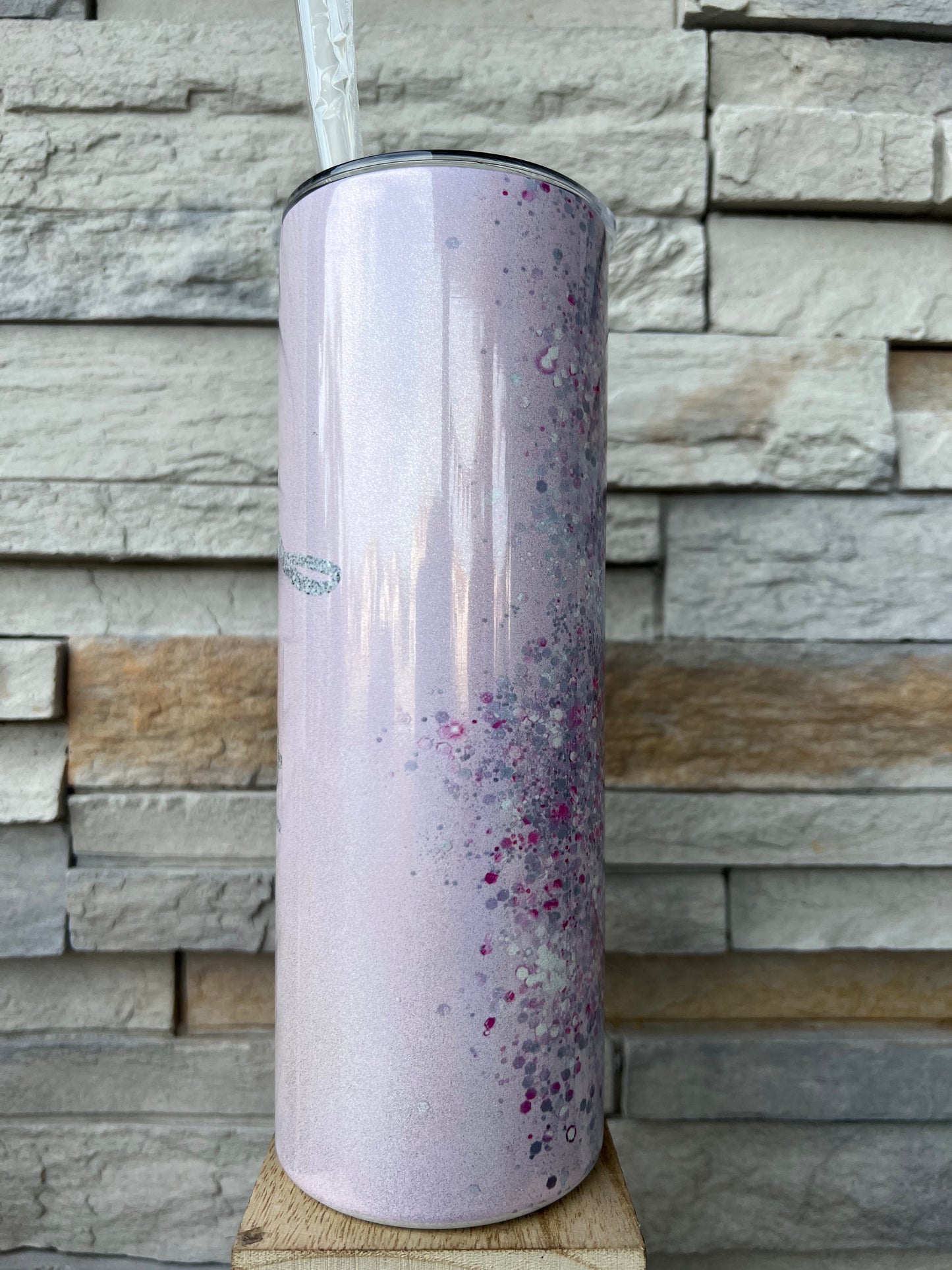 Faith Shimmer 20oz Skinny Sublimation Tumbler