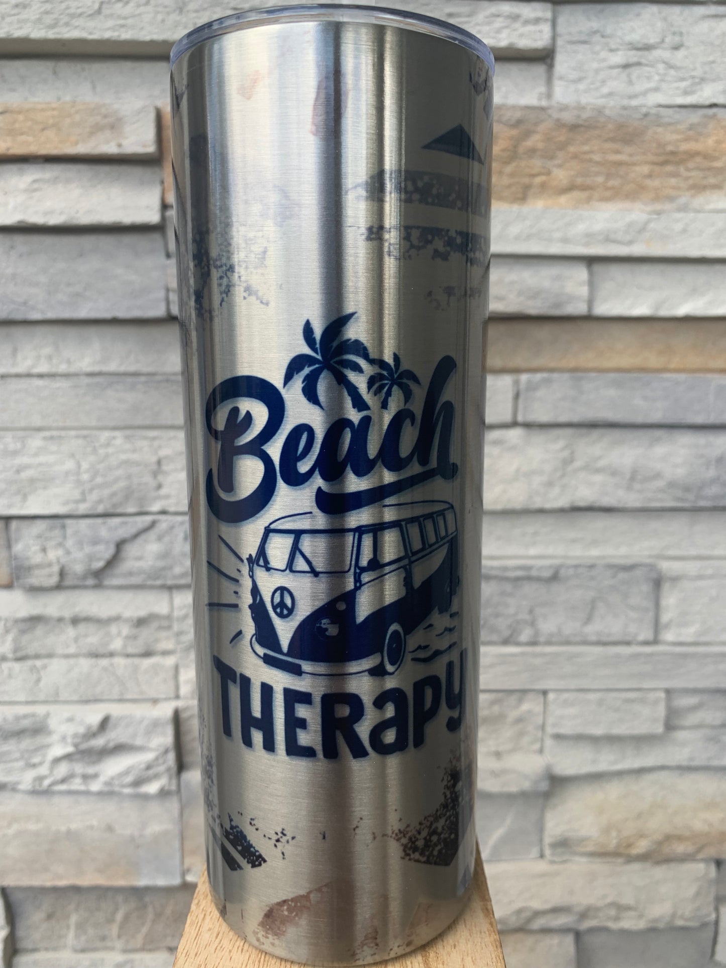 Silver Beach Therapy 20oz Skinny Tumbler