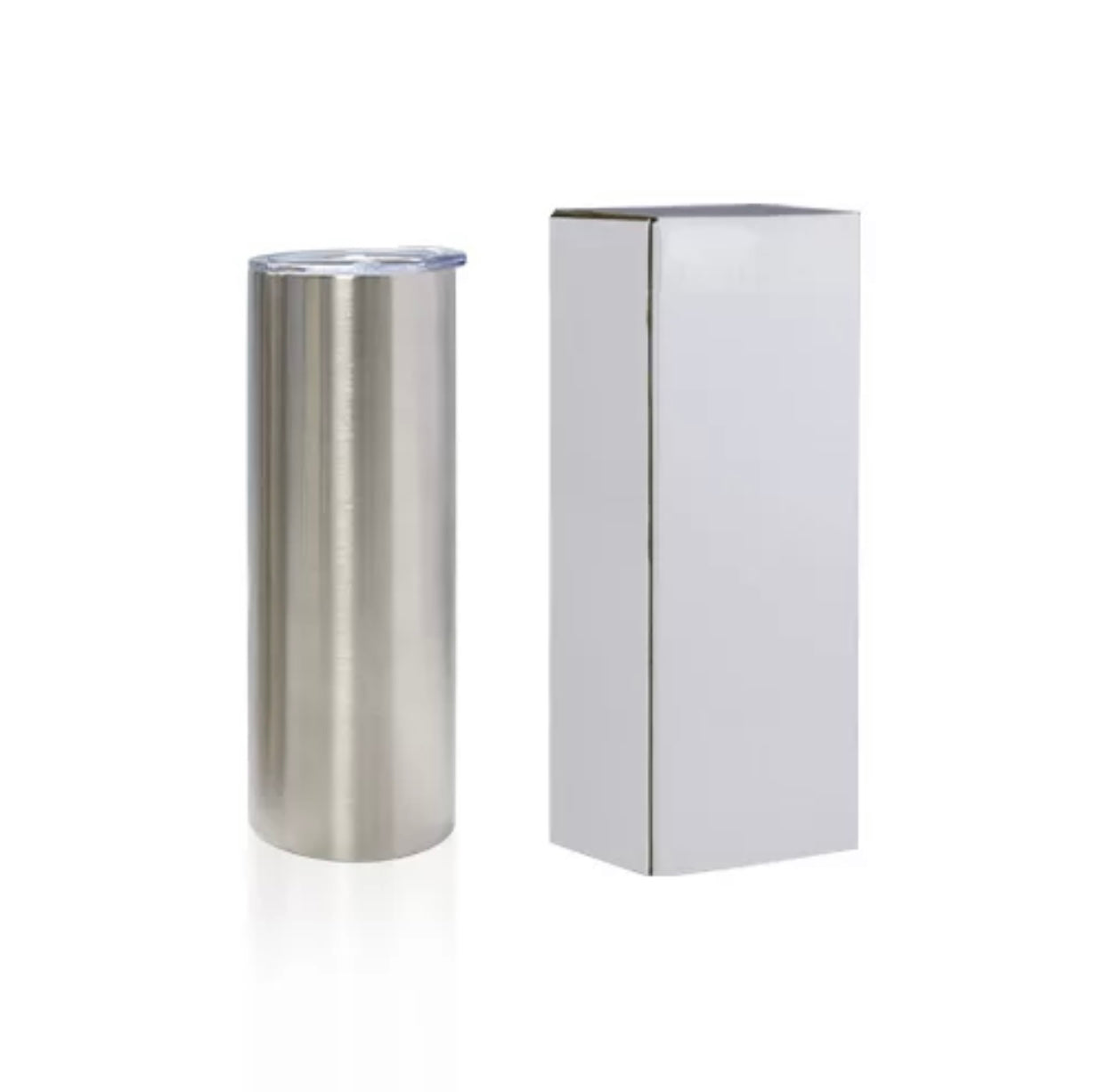 20oz Silver Skinny Sublimation Tumbler