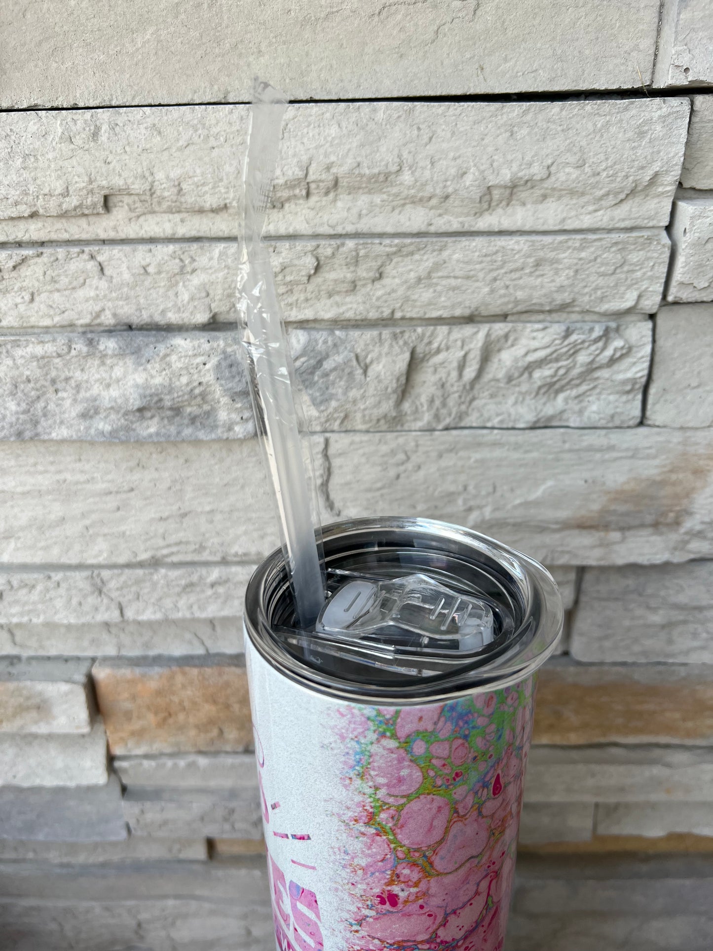 His Mercies Faith Shimmer 20oz Skinny Sublimation Tumbler