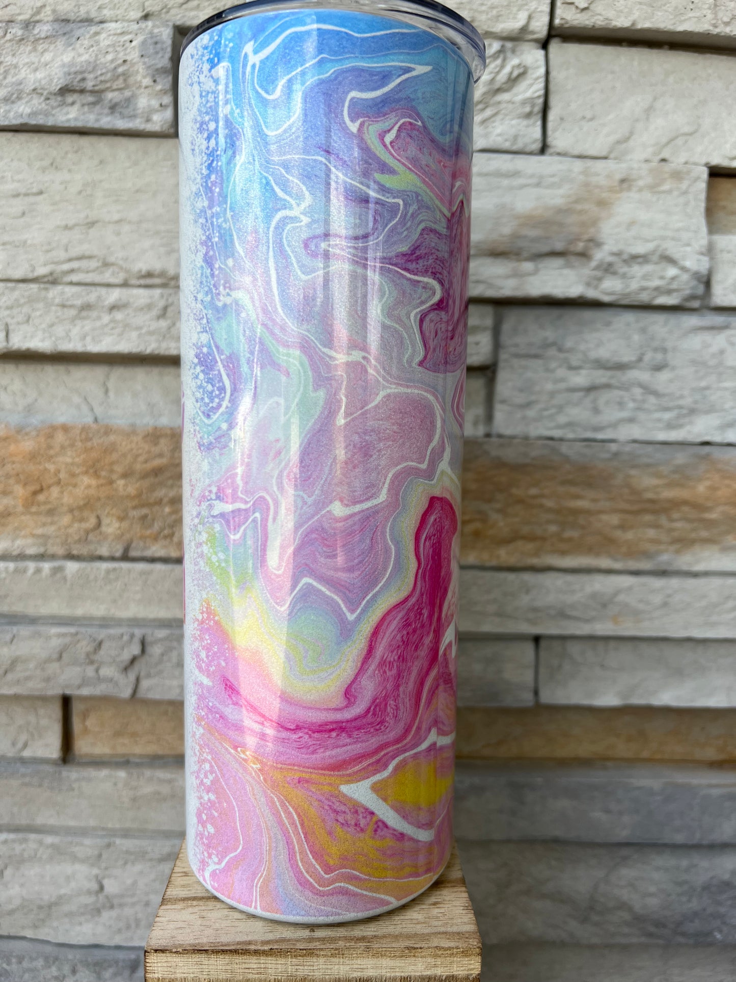 Out Of My Price Range Shimmer 20oz Skinny Sublimation Tumbler