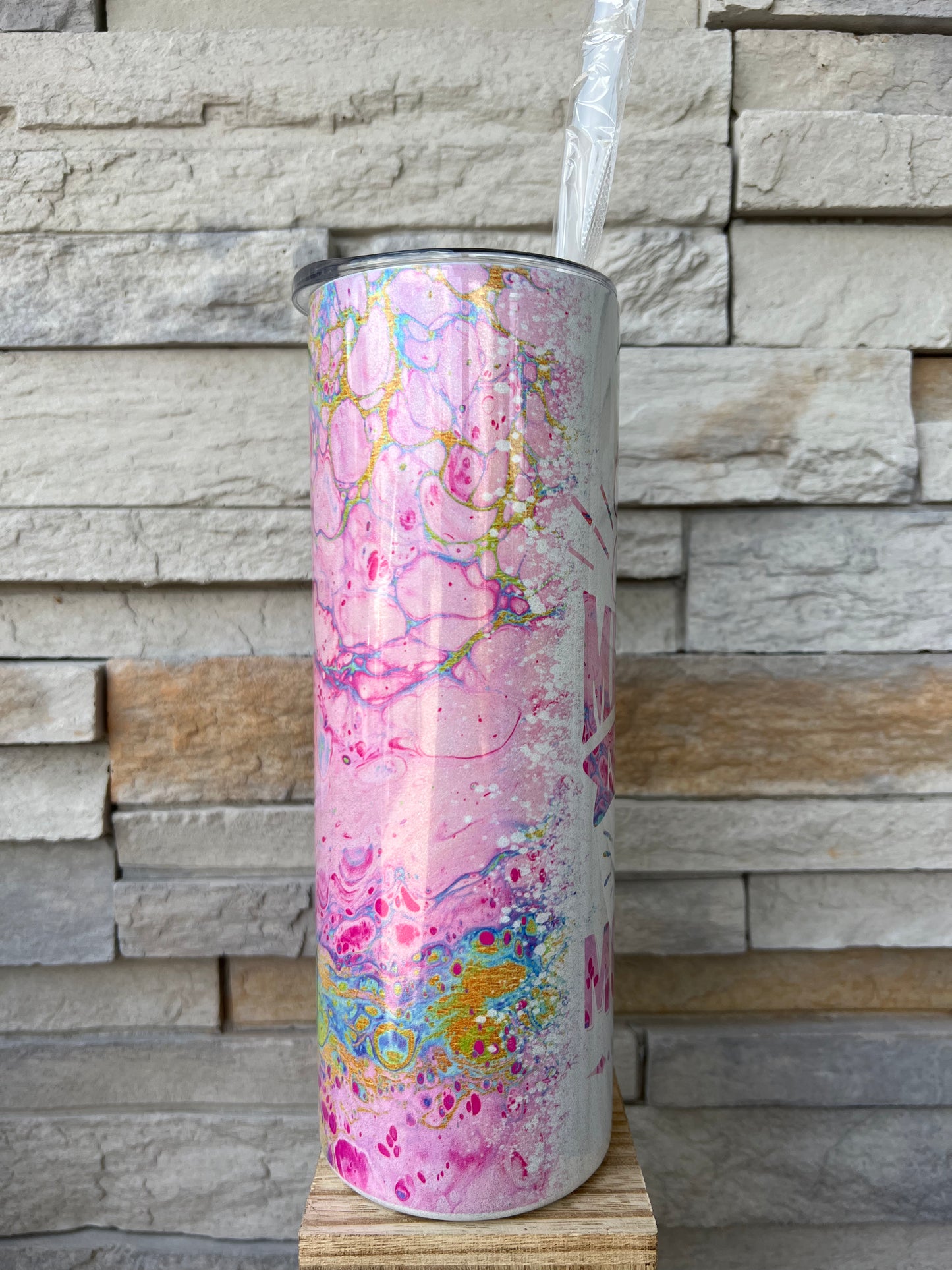 His Mercies Faith Shimmer 20oz Skinny Sublimation Tumbler