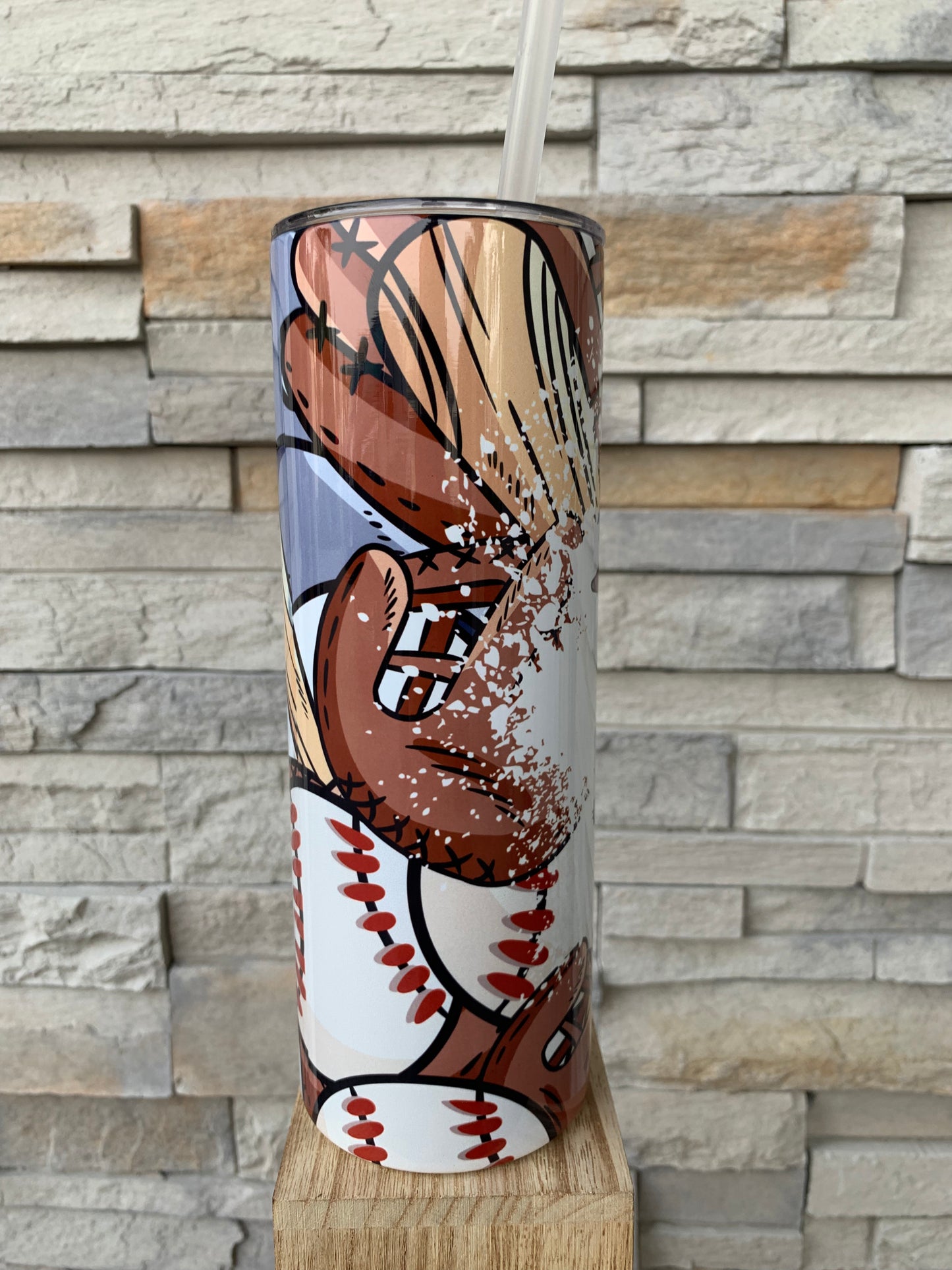 Baseball Mom 20oz Skinny Tumbler