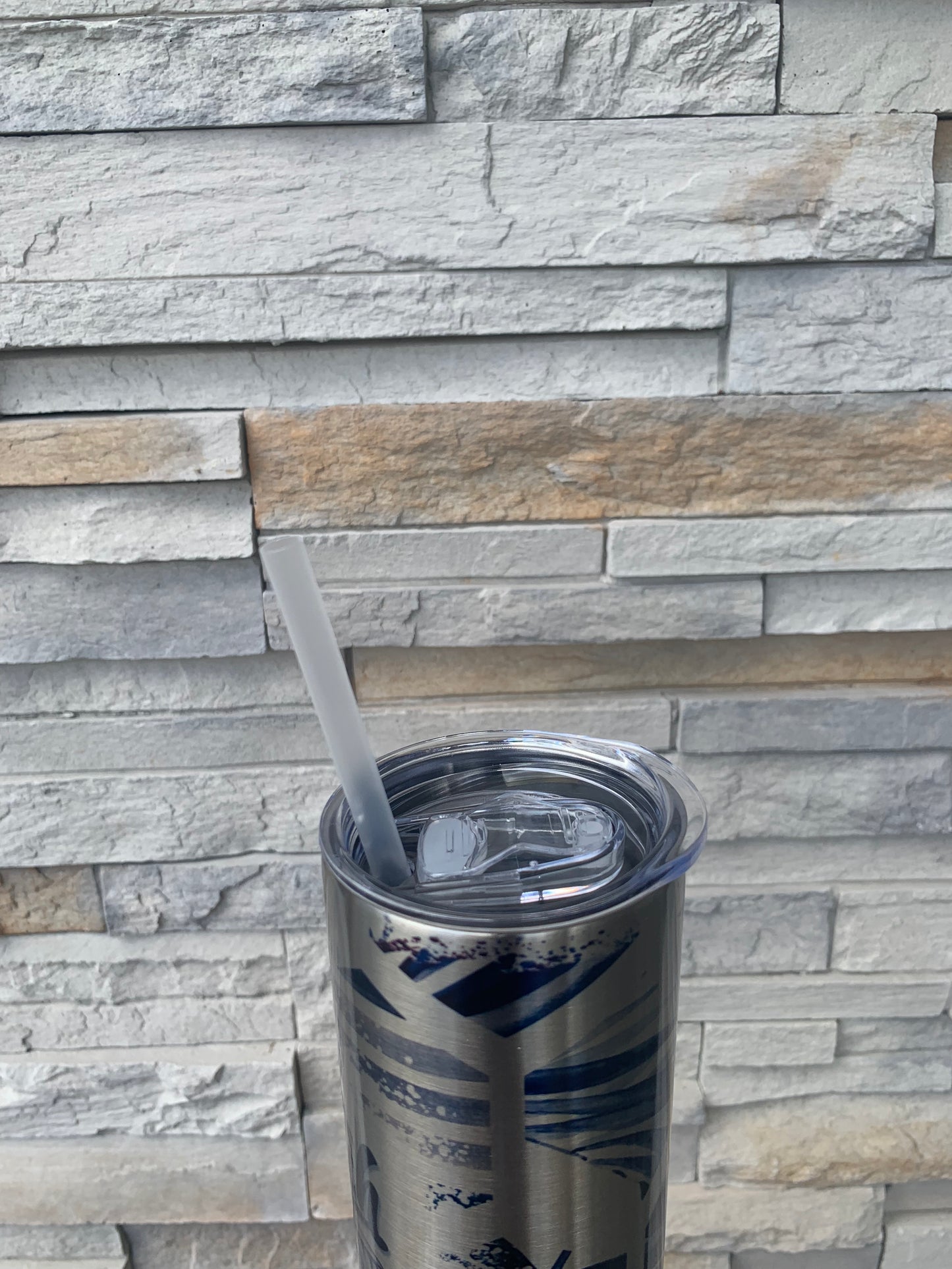 Silver Beach Therapy 20oz Skinny Tumbler