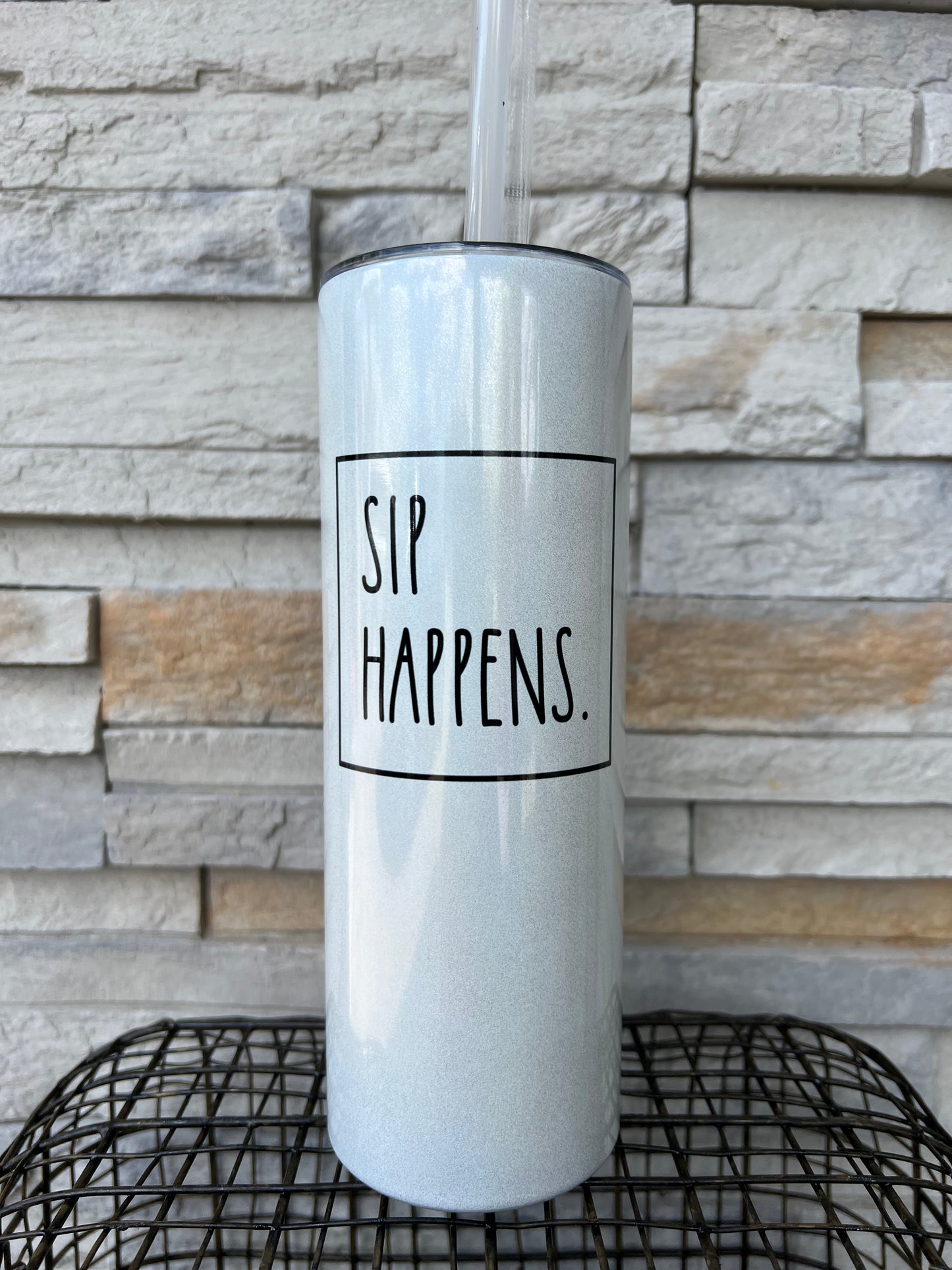 Sip Happens 20oz Shimmer Tumbler