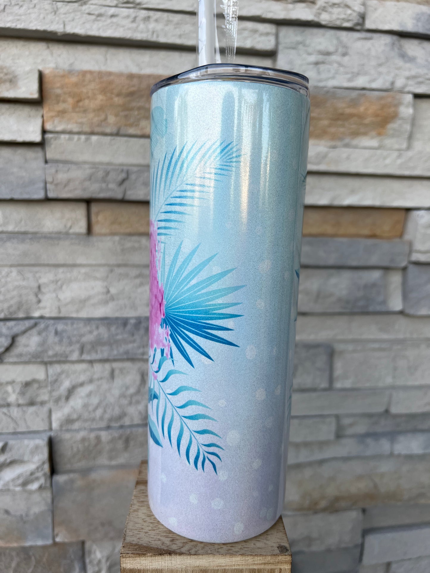 Summer Shimmer 20oz Skinny Sublimation Tumbler