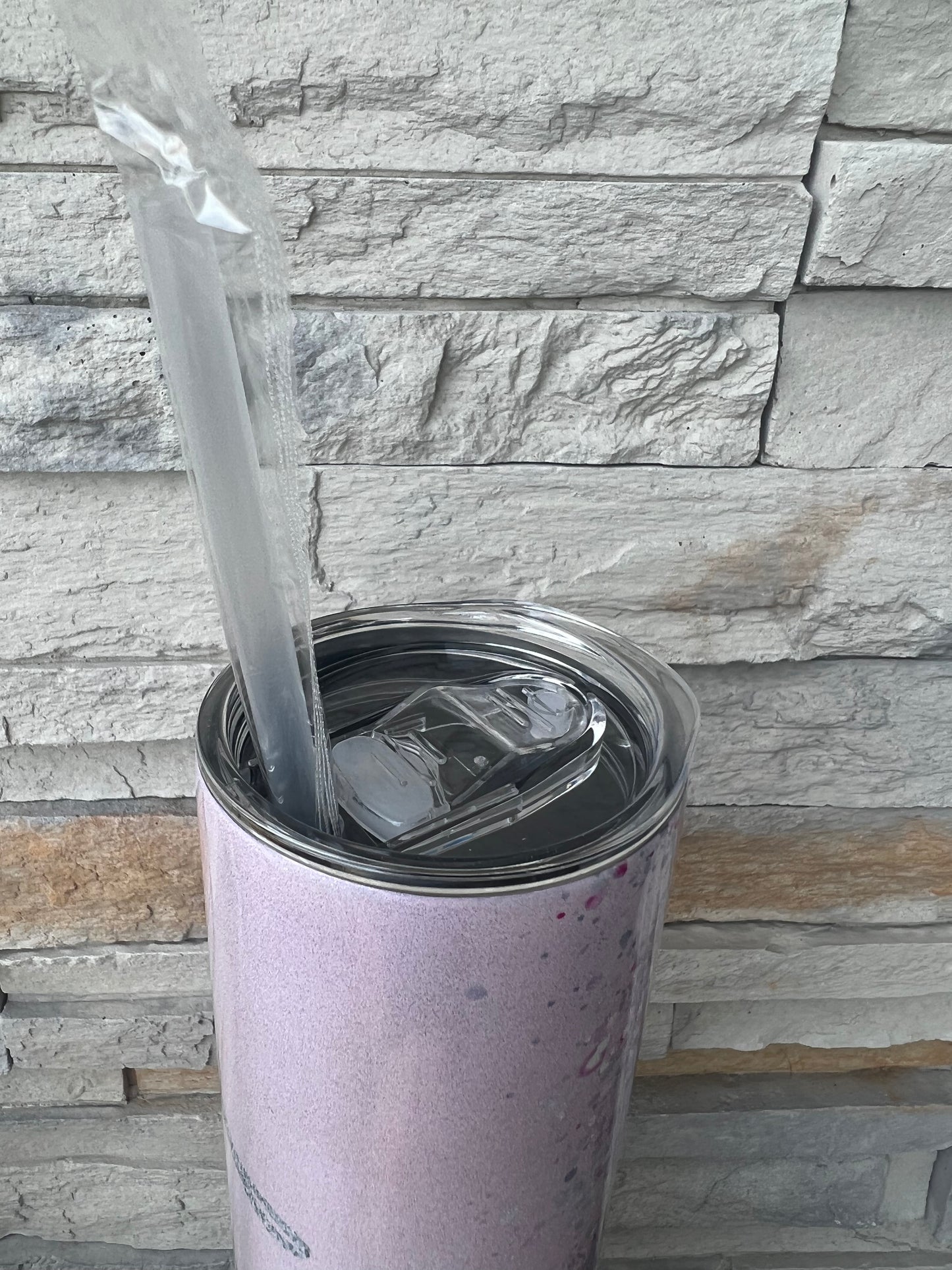 Faith Shimmer 20oz Skinny Sublimation Tumbler