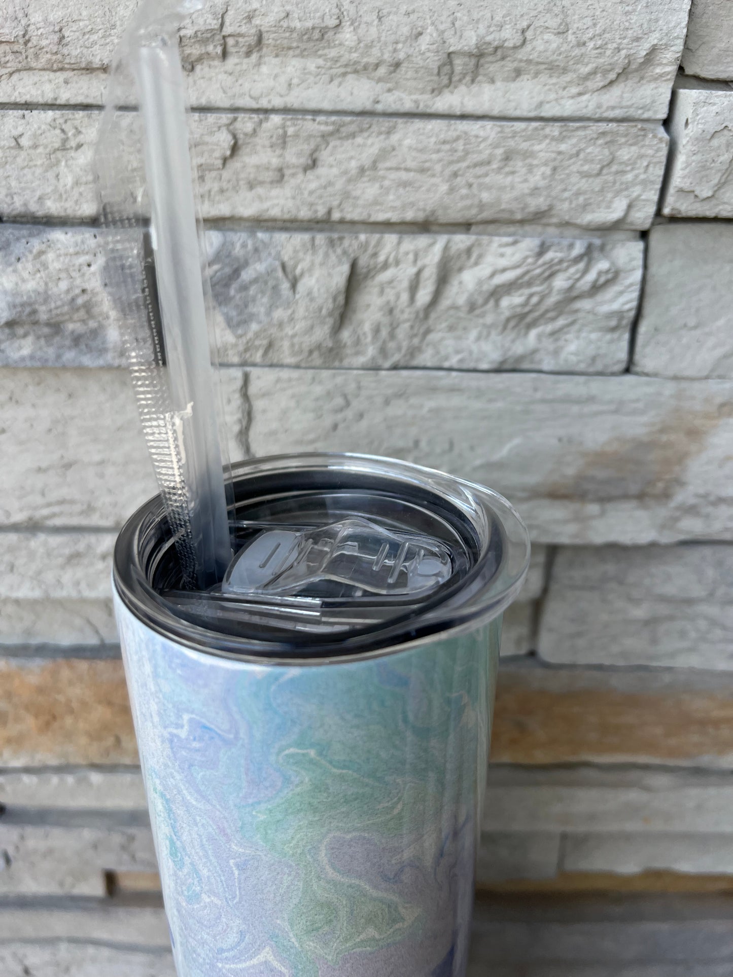 Let God Fix It Shimmer 20oz Skinny Sublimation Tumbler