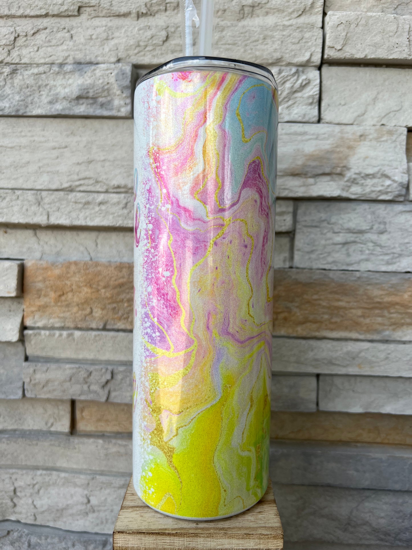 3-5 Business Days Shimmer 20oz Skinny Sublimation Tumbler