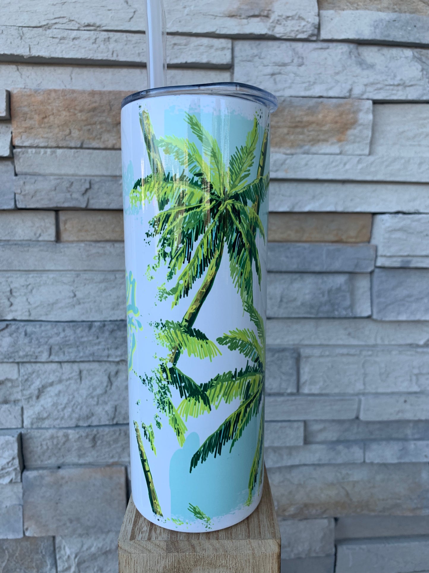Summer Vibes 20oz Skinny Sublimation Tumbler