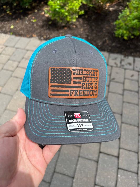 Brisket, Butts, Ribs, Freedom Hat