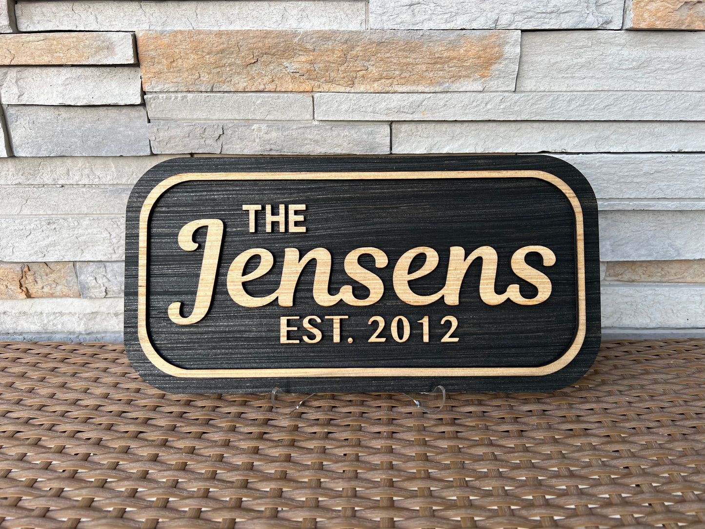 Custom Wood Sign, Family, Last Name, Wedding, EST., Shower Gift, Wall or Table Sign