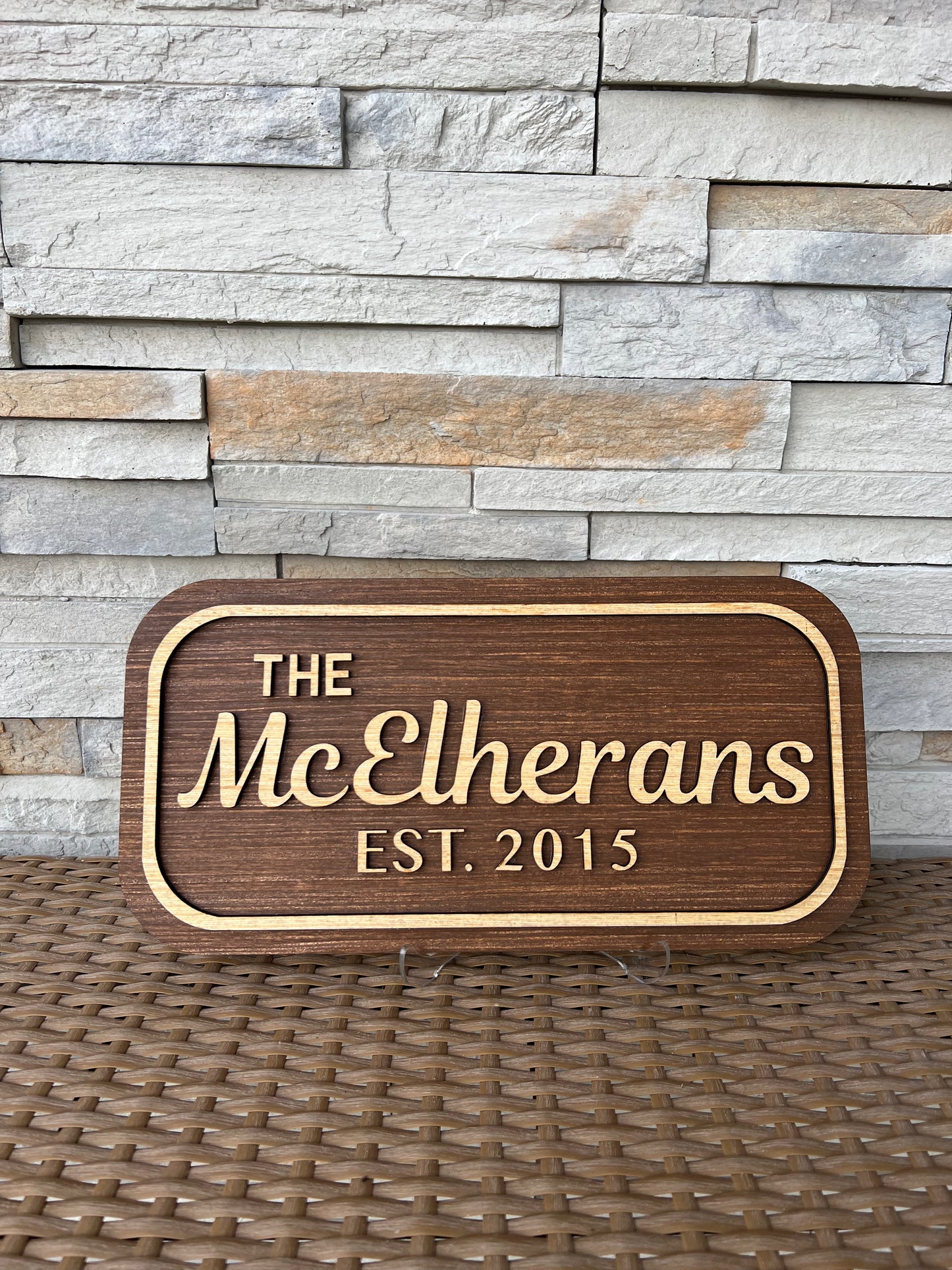 Custom Wood Sign, Family, Last Name, Wedding, EST., Shower Gift, Wall or Table Sign