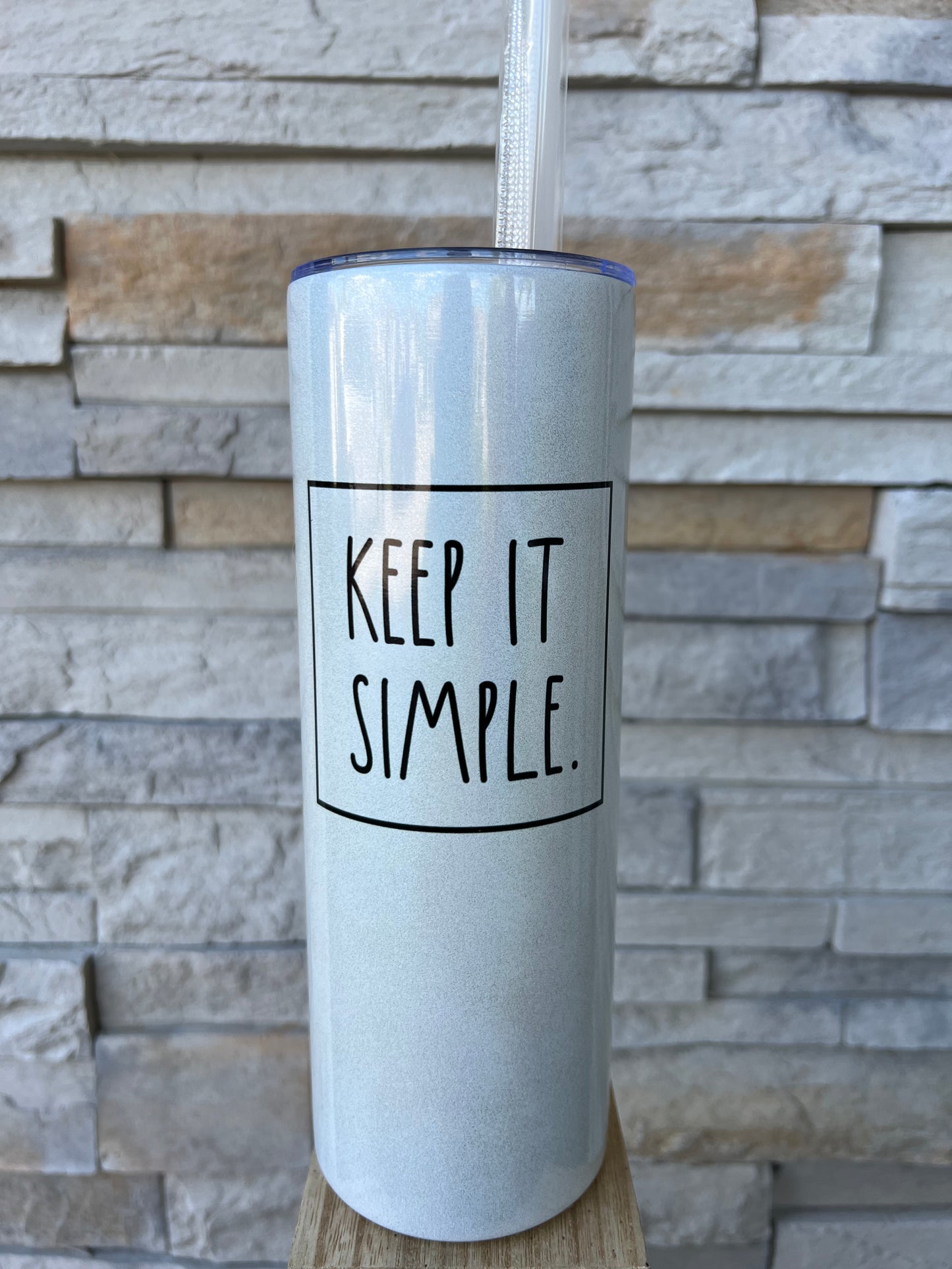 Keep It Simple 20oz Shimmer Tumbler