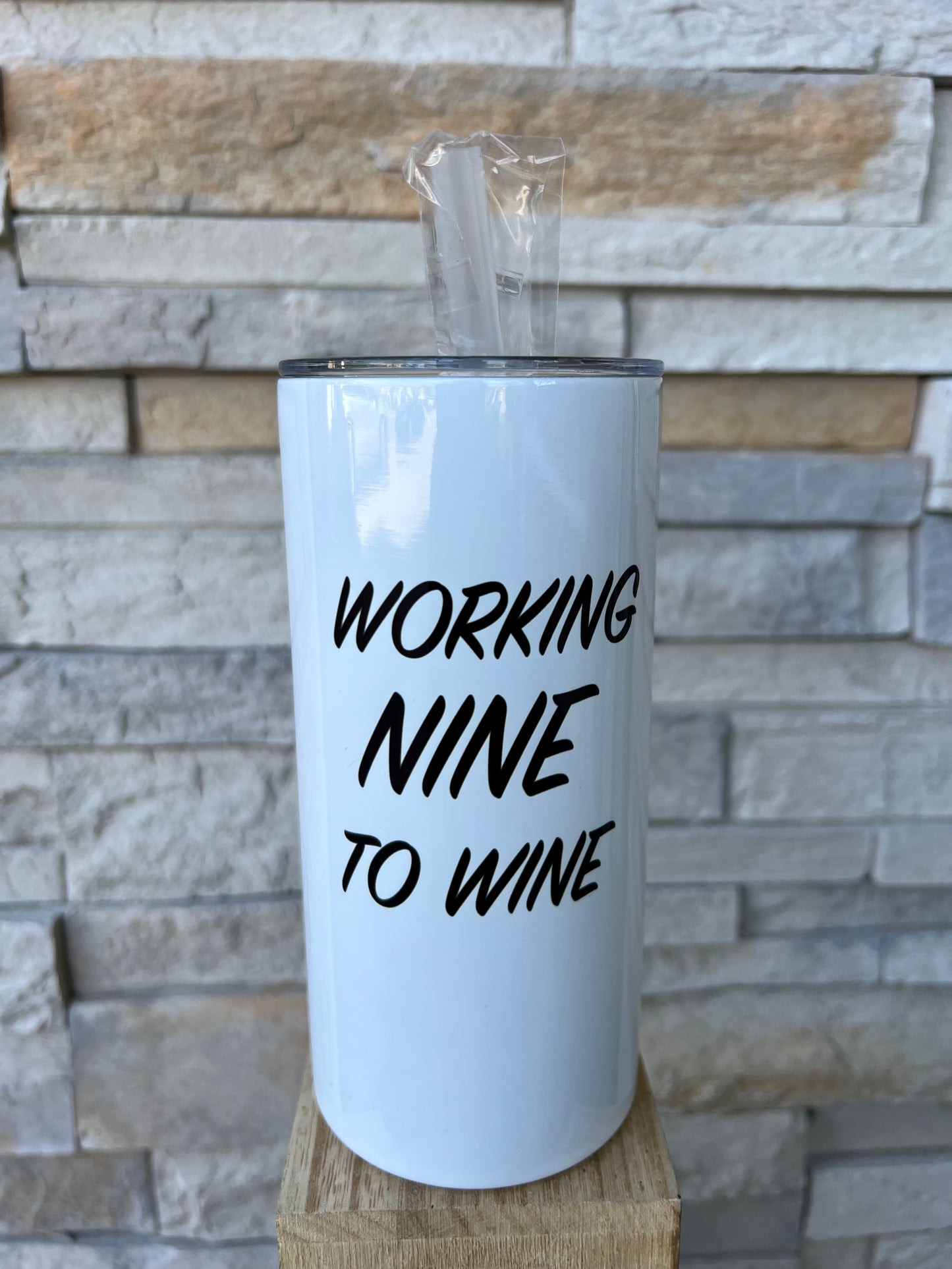 Working Nine To Wine 15oz Tumbler